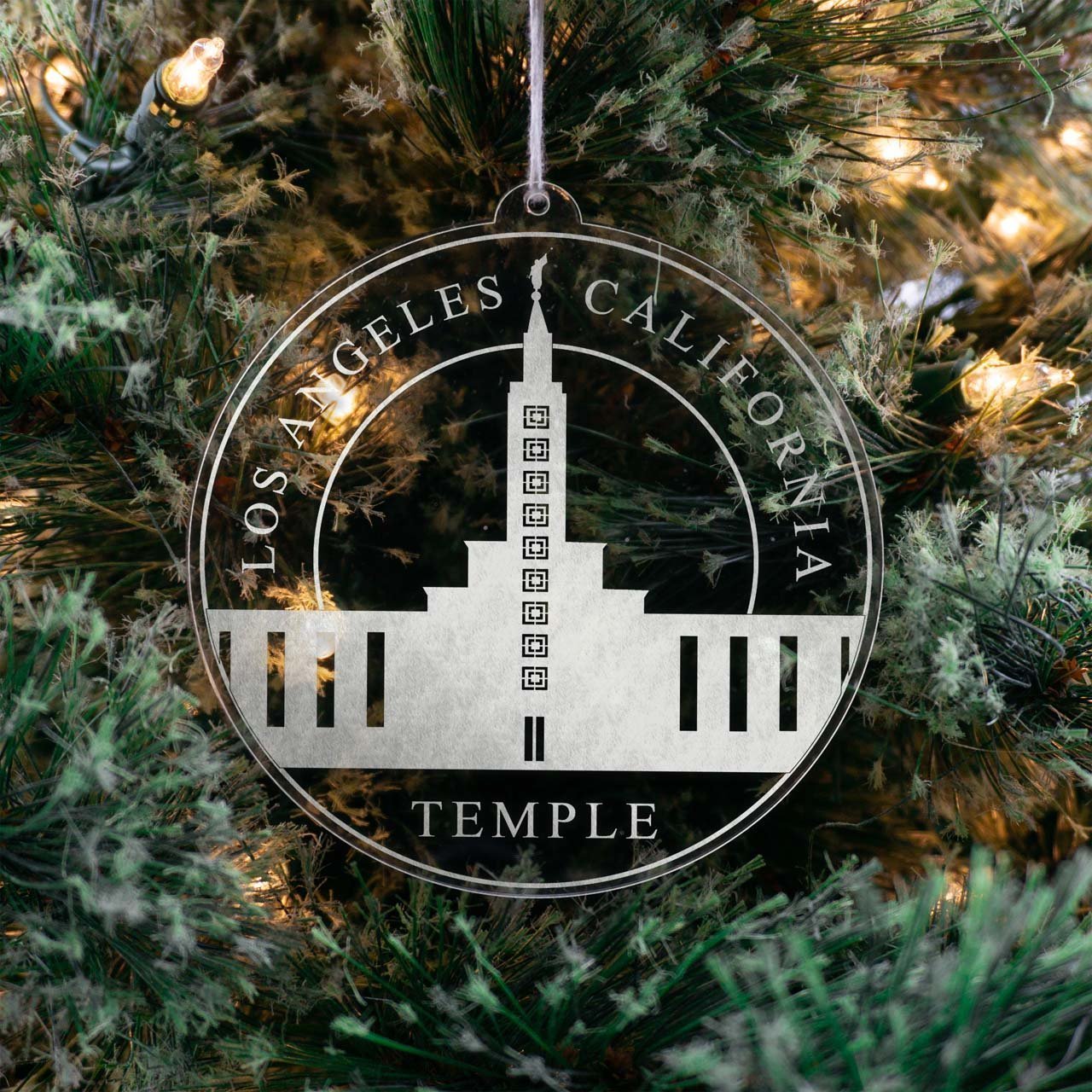Los Angeles California Temple Christmas Ornament - Latter-Day Saint LDS Missionary Gift - Book of Mormon