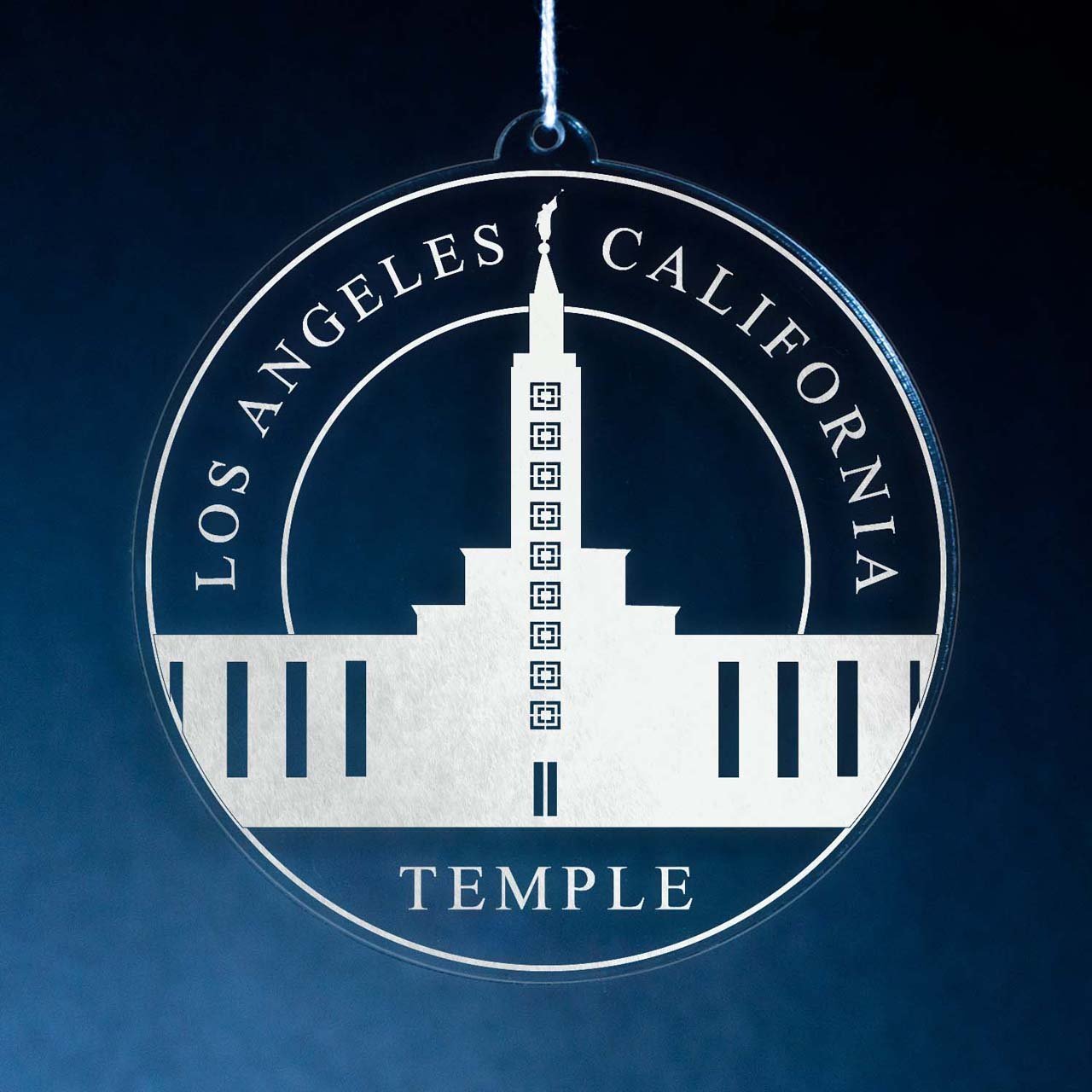 Los Angeles California Temple Christmas Ornament - Latter-Day Saint LDS Missionary Gift - Book of Mormon