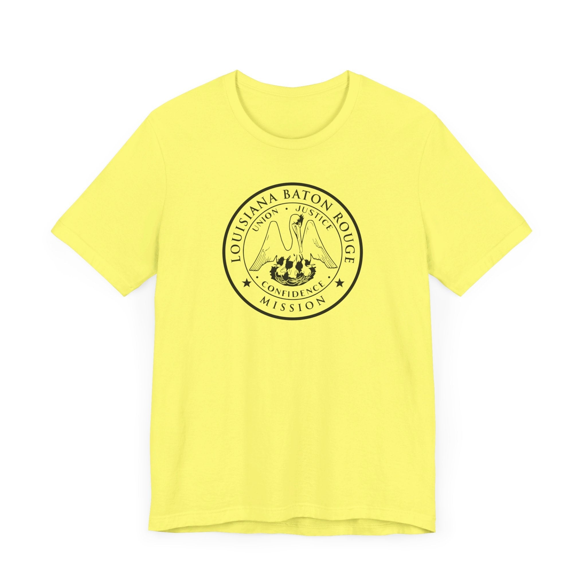 Louisiana Baton Rouge Mission Circular Monochrome Logo T-Shirt - Mission Wishlist - LDS Missionary Gift Store