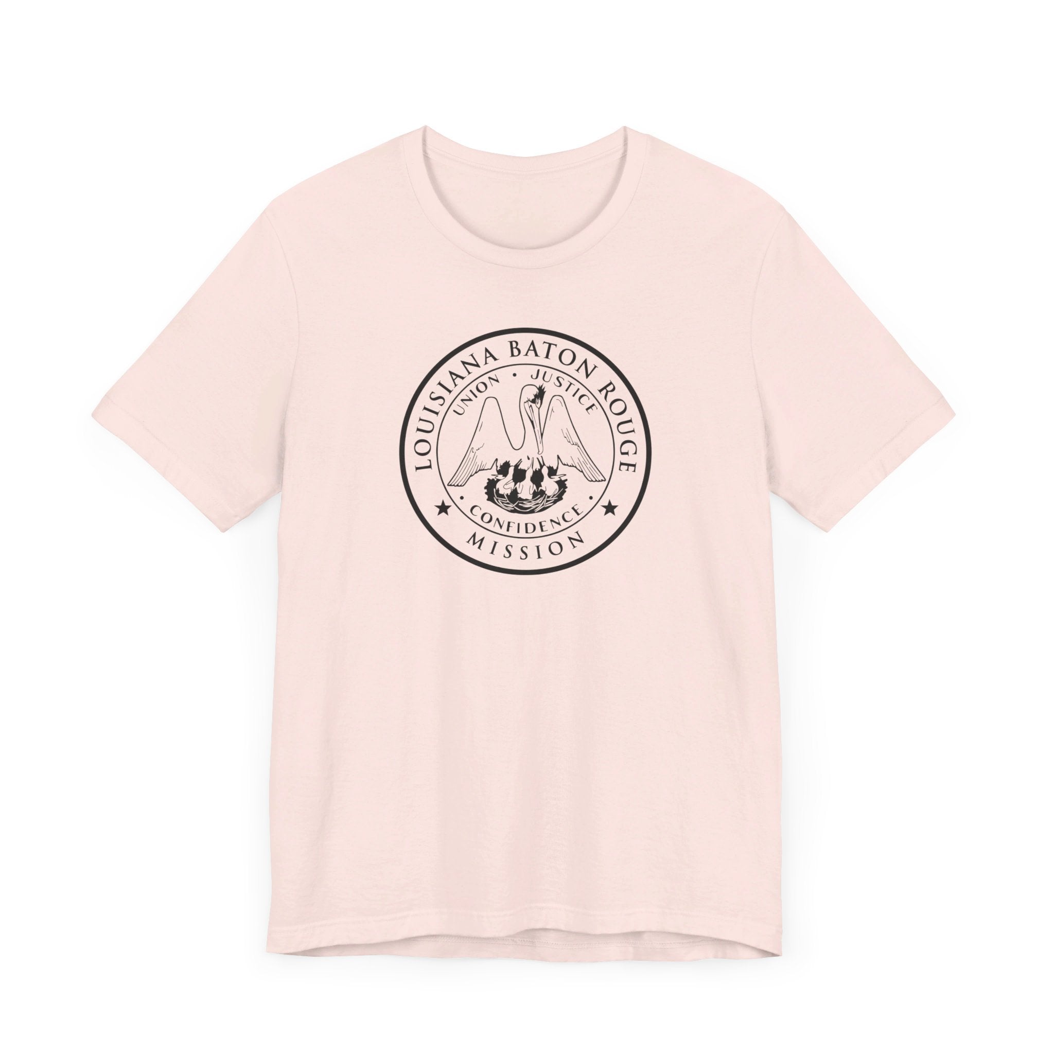 Louisiana Baton Rouge Mission Circular Monochrome Logo T-Shirt - Mission Wishlist - LDS Missionary Gift Store
