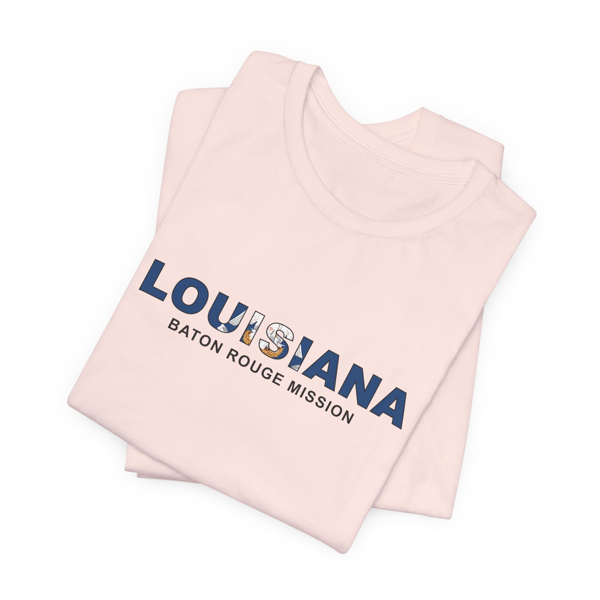 Louisiana Baton Rouge Mission Flag Title T-shirt - Mission Wishlist - LDS Missionary Gift Store