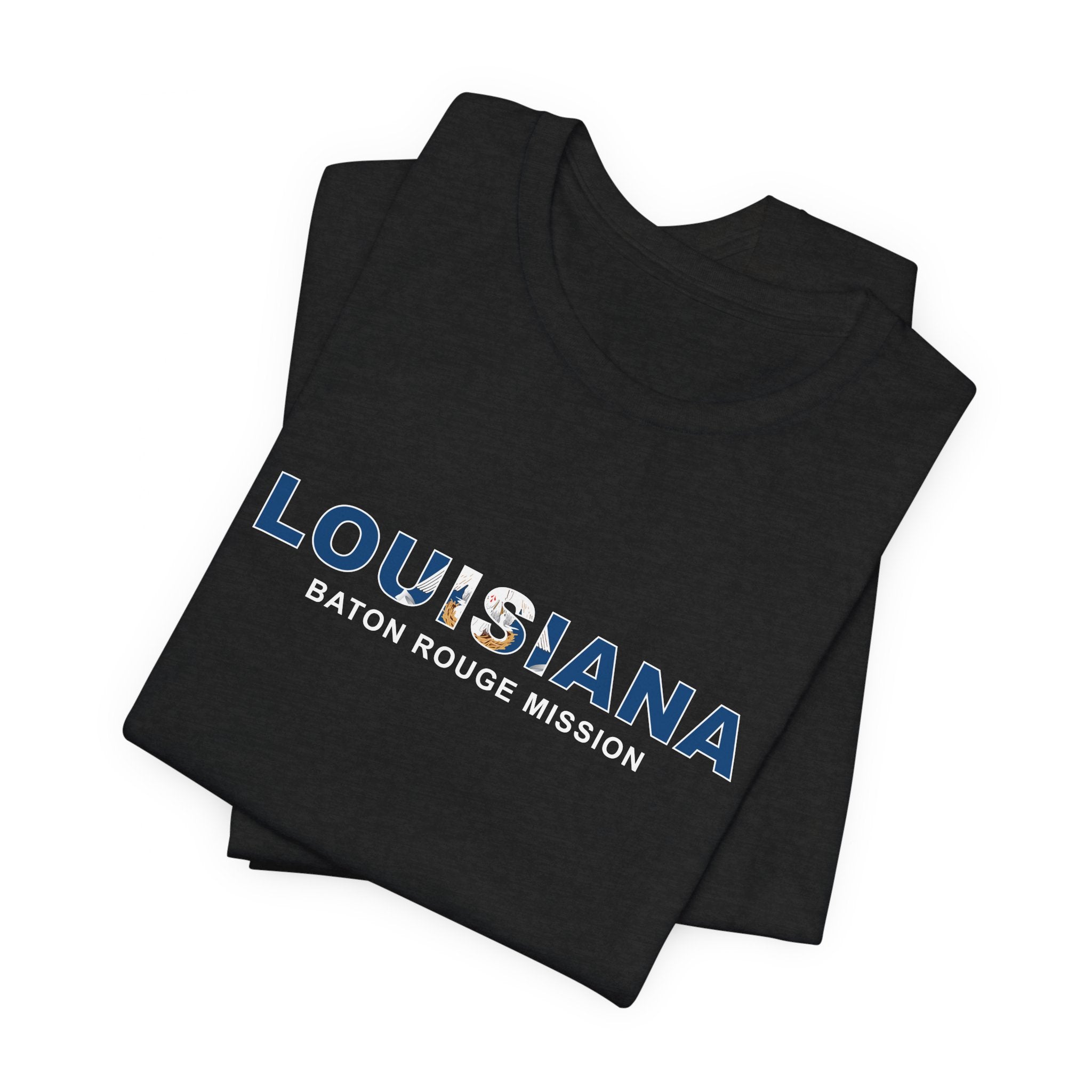 Louisiana Baton Rouge Mission Flag Title T-shirt - Mission Wishlist - LDS Missionary Gift Store