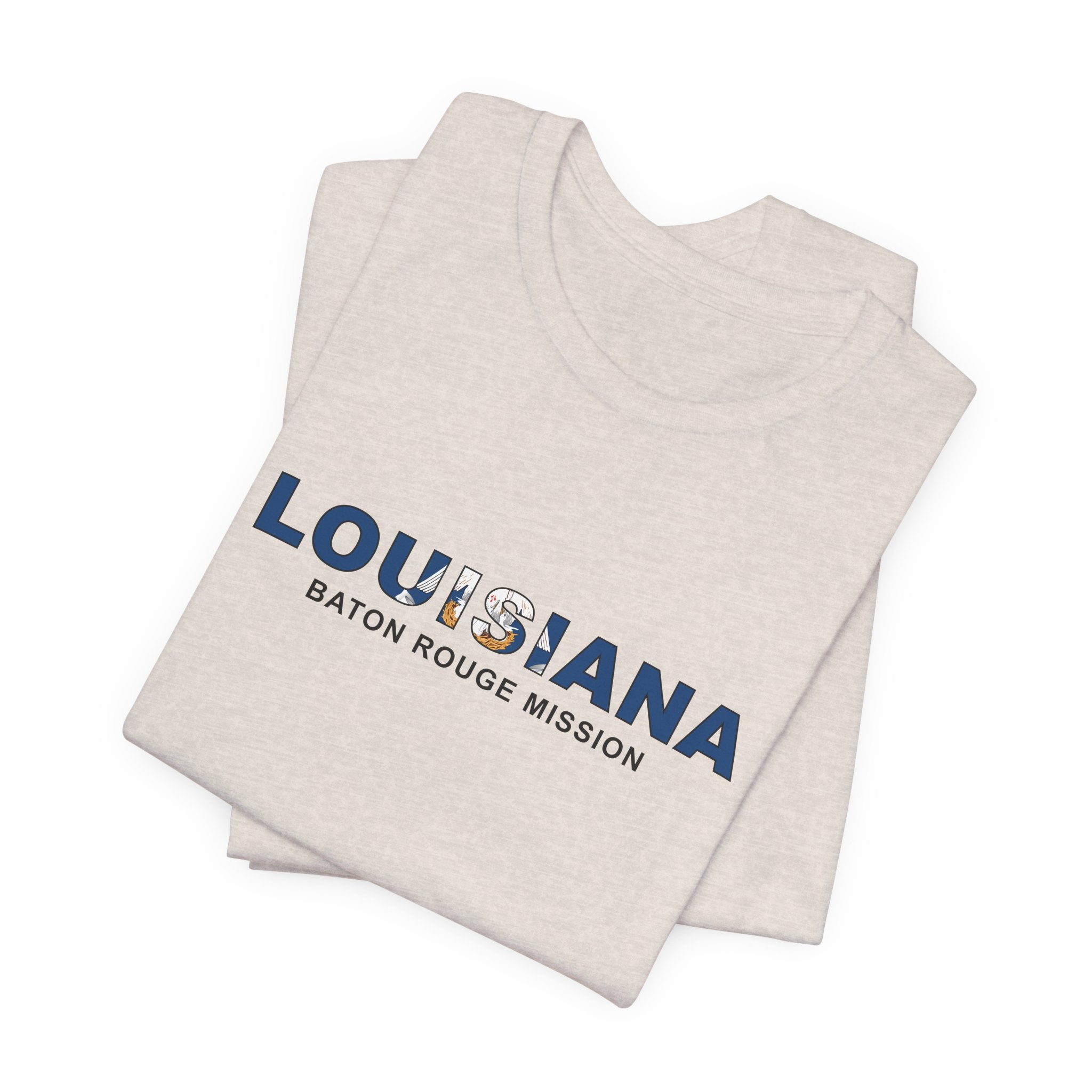 Louisiana Baton Rouge Mission Flag Title T-shirt - Mission Wishlist - LDS Missionary Gift Store