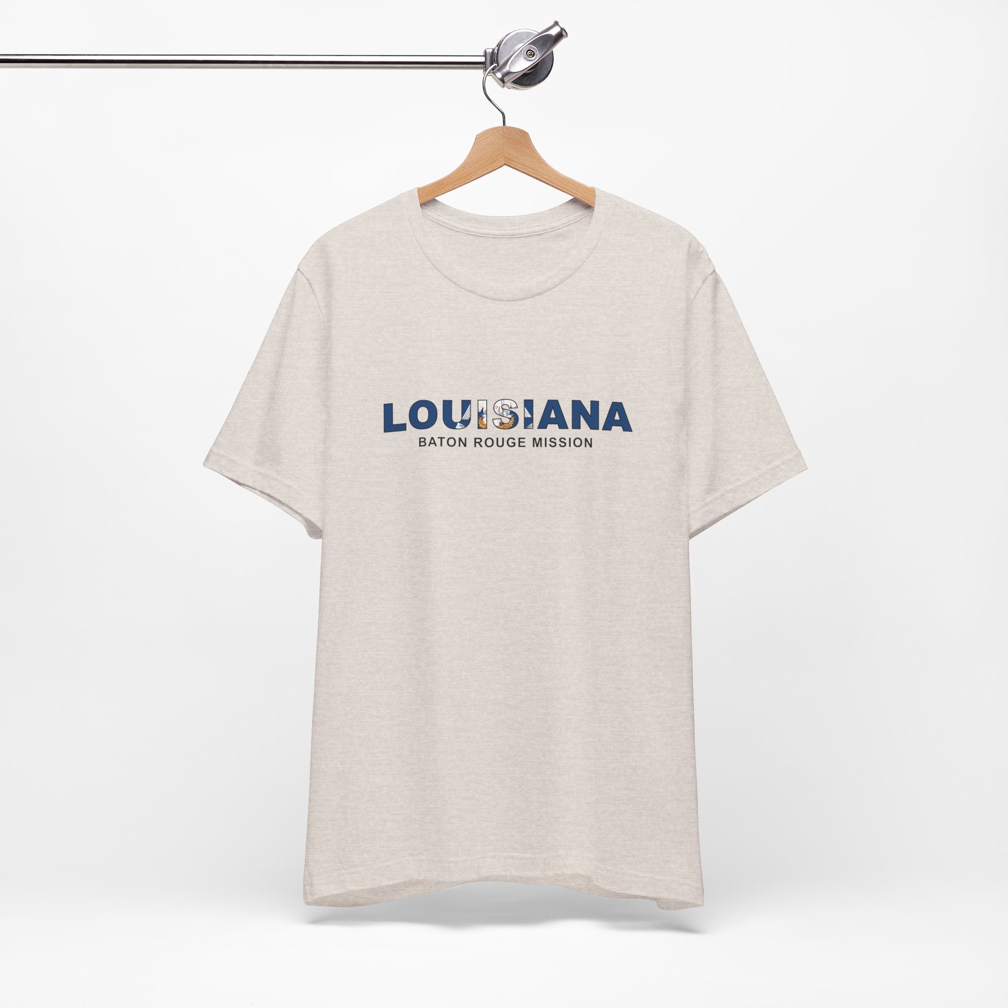 Louisiana Baton Rouge Mission Flag Title T-shirt - Mission Wishlist - LDS Missionary Gift Store