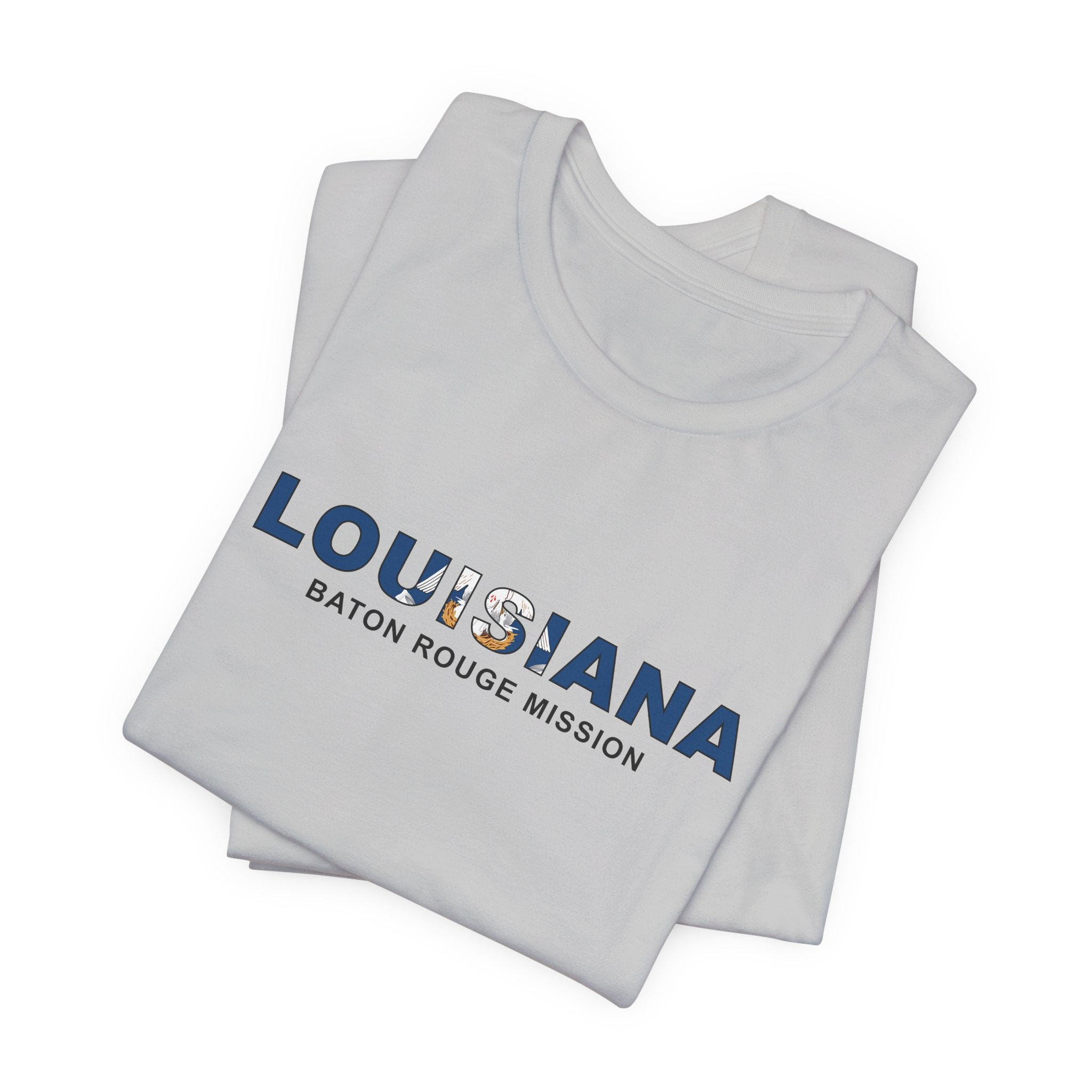 Louisiana Baton Rouge Mission Flag Title T-shirt - Mission Wishlist - LDS Missionary Gift Store