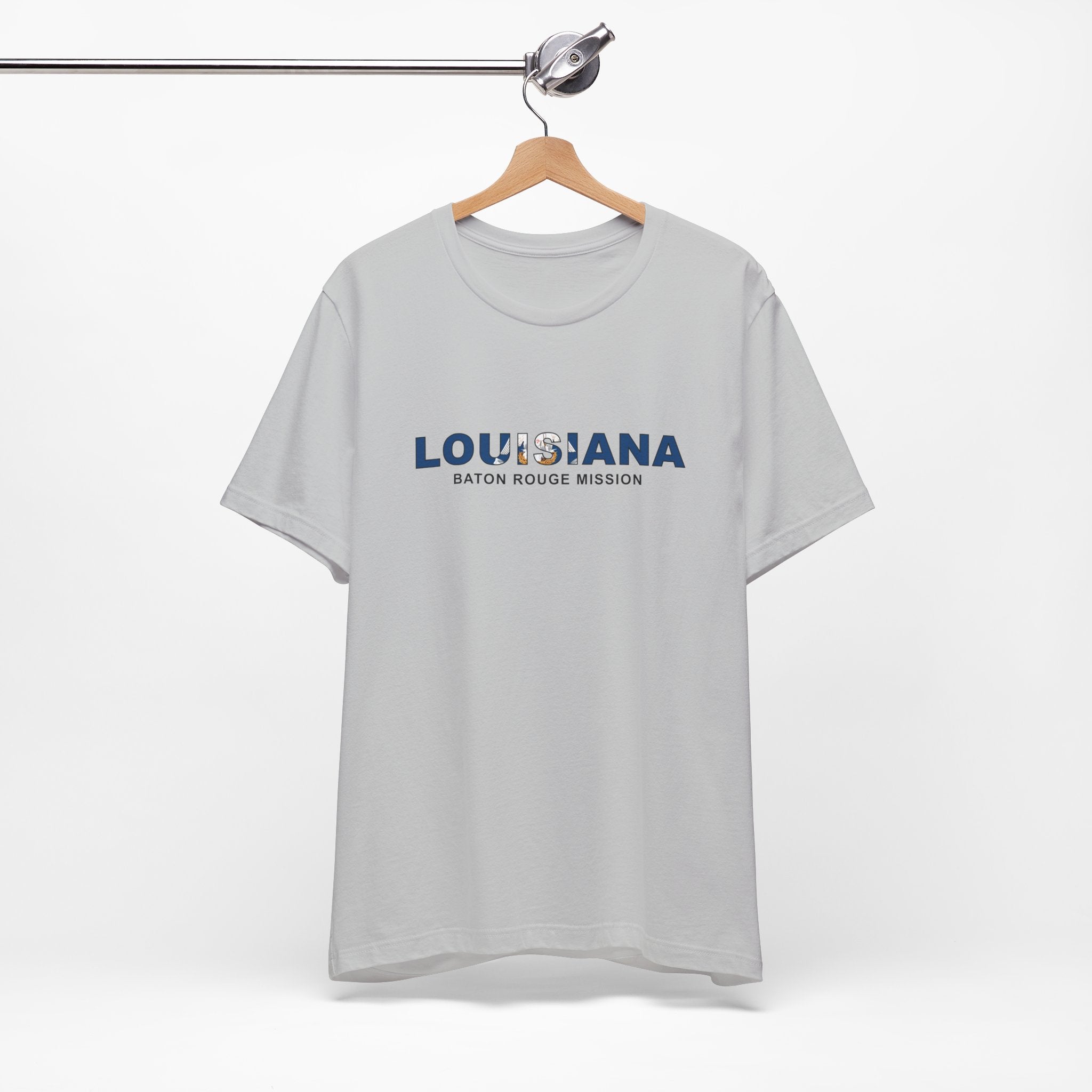 Louisiana Baton Rouge Mission Flag Title T-shirt - Mission Wishlist - LDS Missionary Gift Store