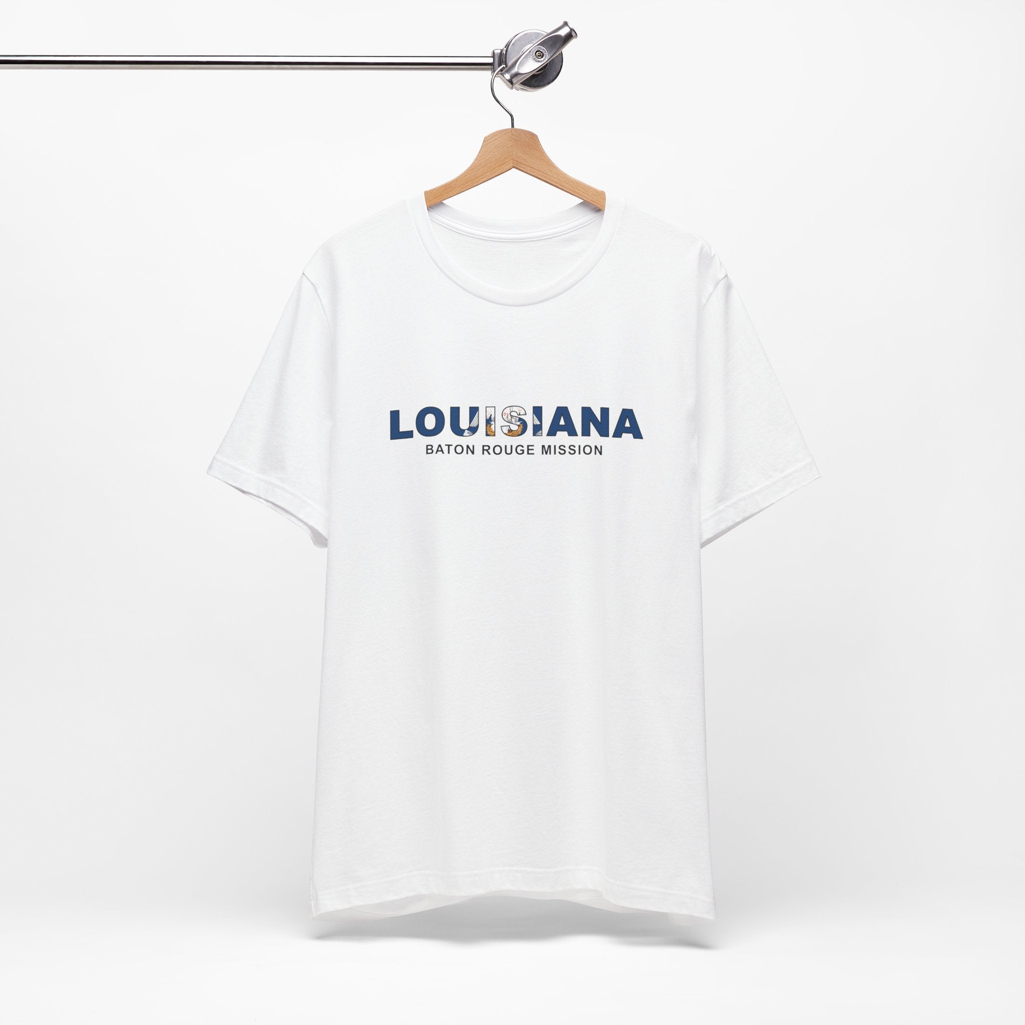 Louisiana Baton Rouge Mission Flag Title T-shirt - Mission Wishlist - LDS Missionary Gift Store