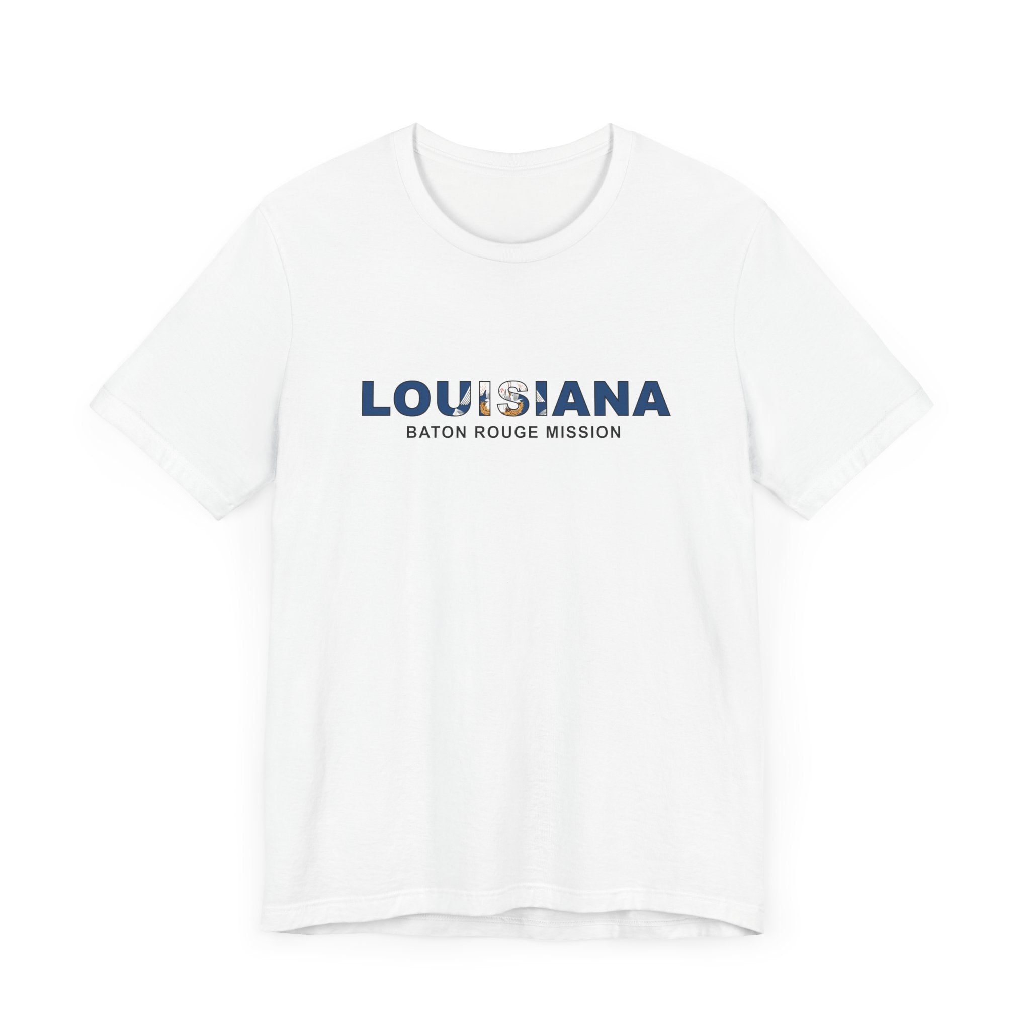 Louisiana Baton Rouge Mission Flag Title T-shirt - Mission Wishlist - LDS Missionary Gift Store