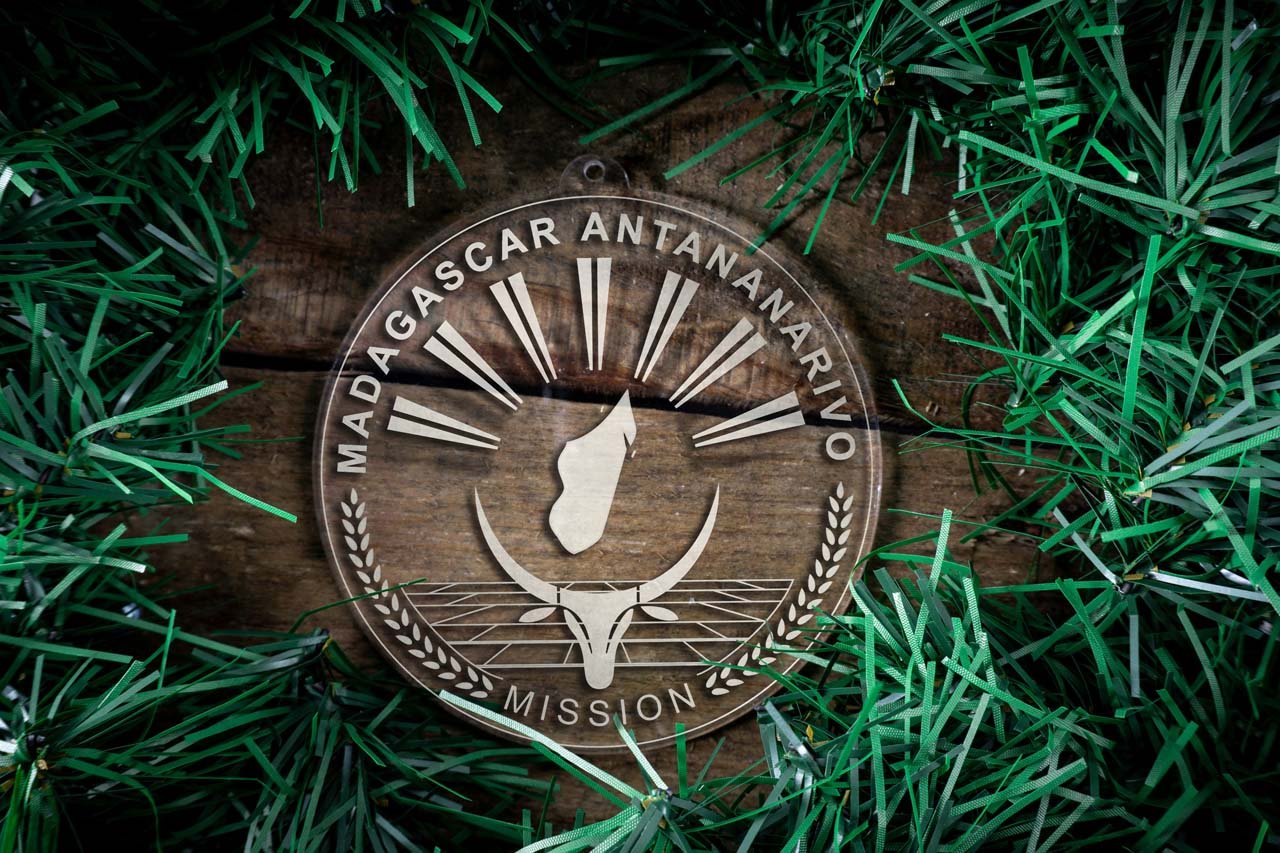 Madagascar Antananarivo Mission Christmas Ornament - Latter-Day Saint LDS Missionary Gift - Book of Mormon