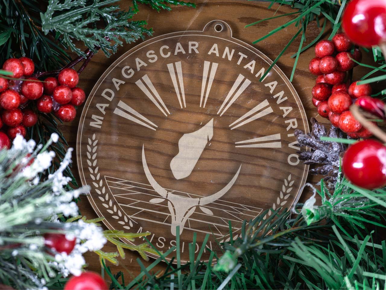 Madagascar Antananarivo Mission Christmas Ornament - Latter-Day Saint LDS Missionary Gift - Book of Mormon