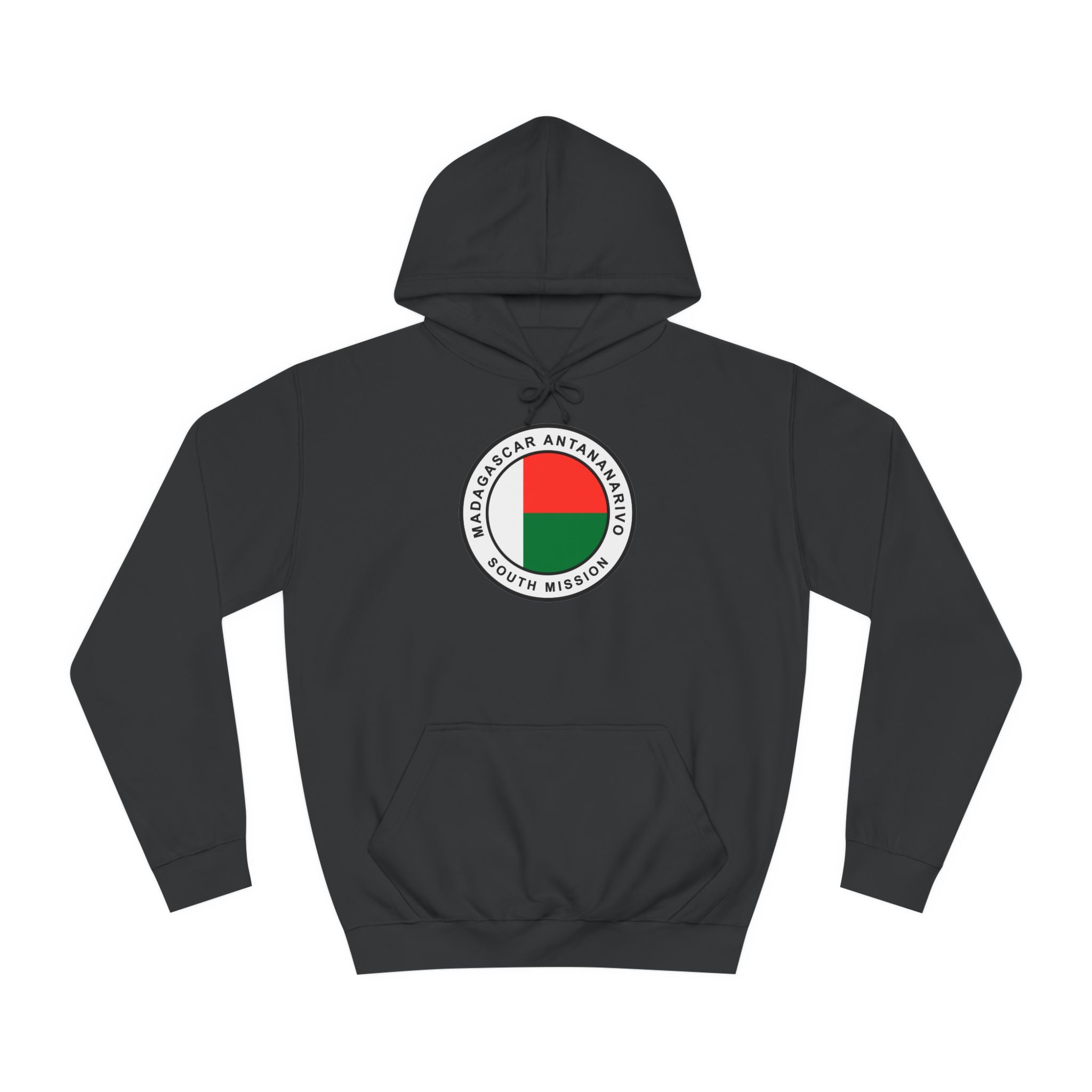 Madagascar Antananarivo South Mission Flag Logo (White Border) College Hoodie - Mission Wishlist - LDS Missionary Gift Store