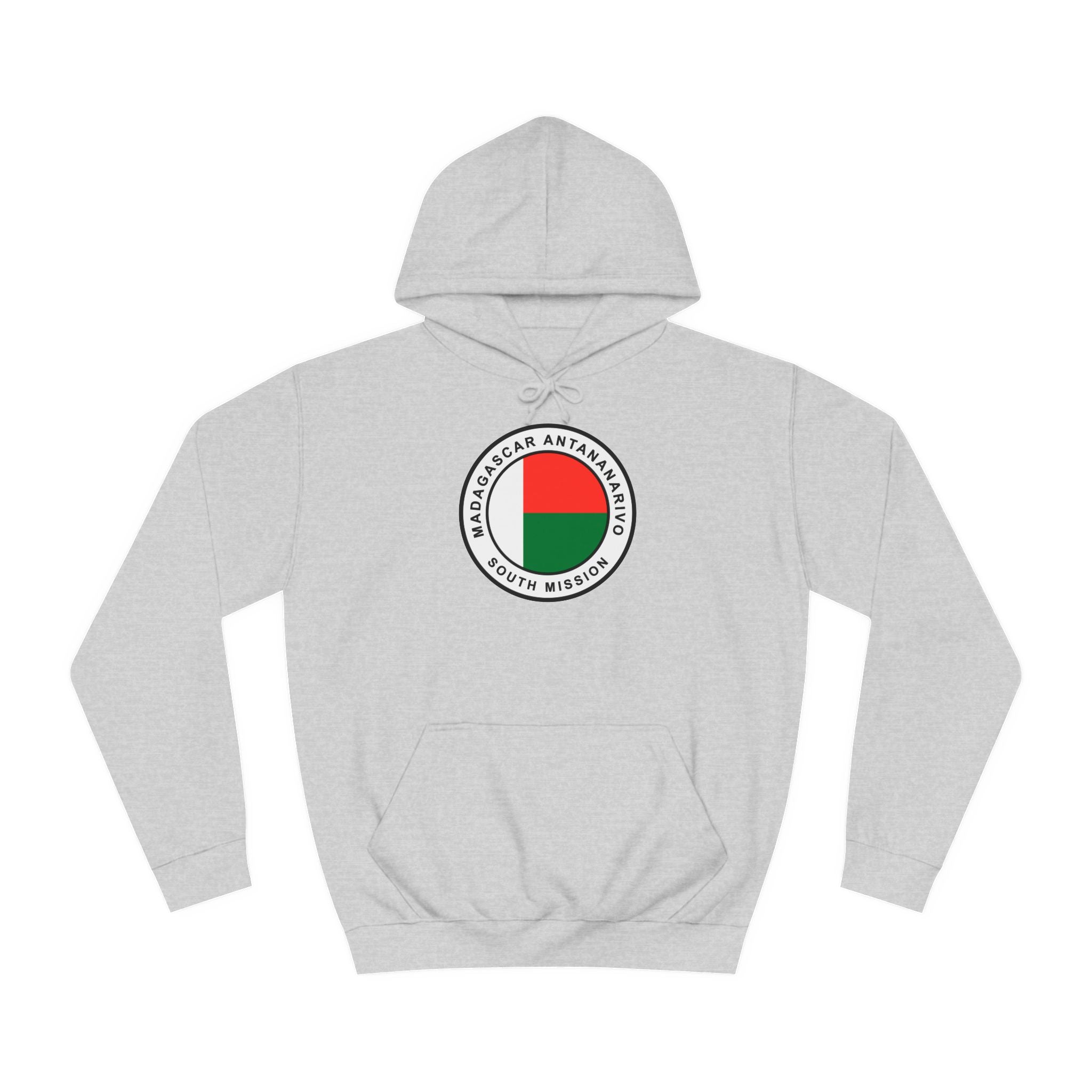 Madagascar Antananarivo South Mission Flag Logo (White Border) College Hoodie - Mission Wishlist - LDS Missionary Gift Store