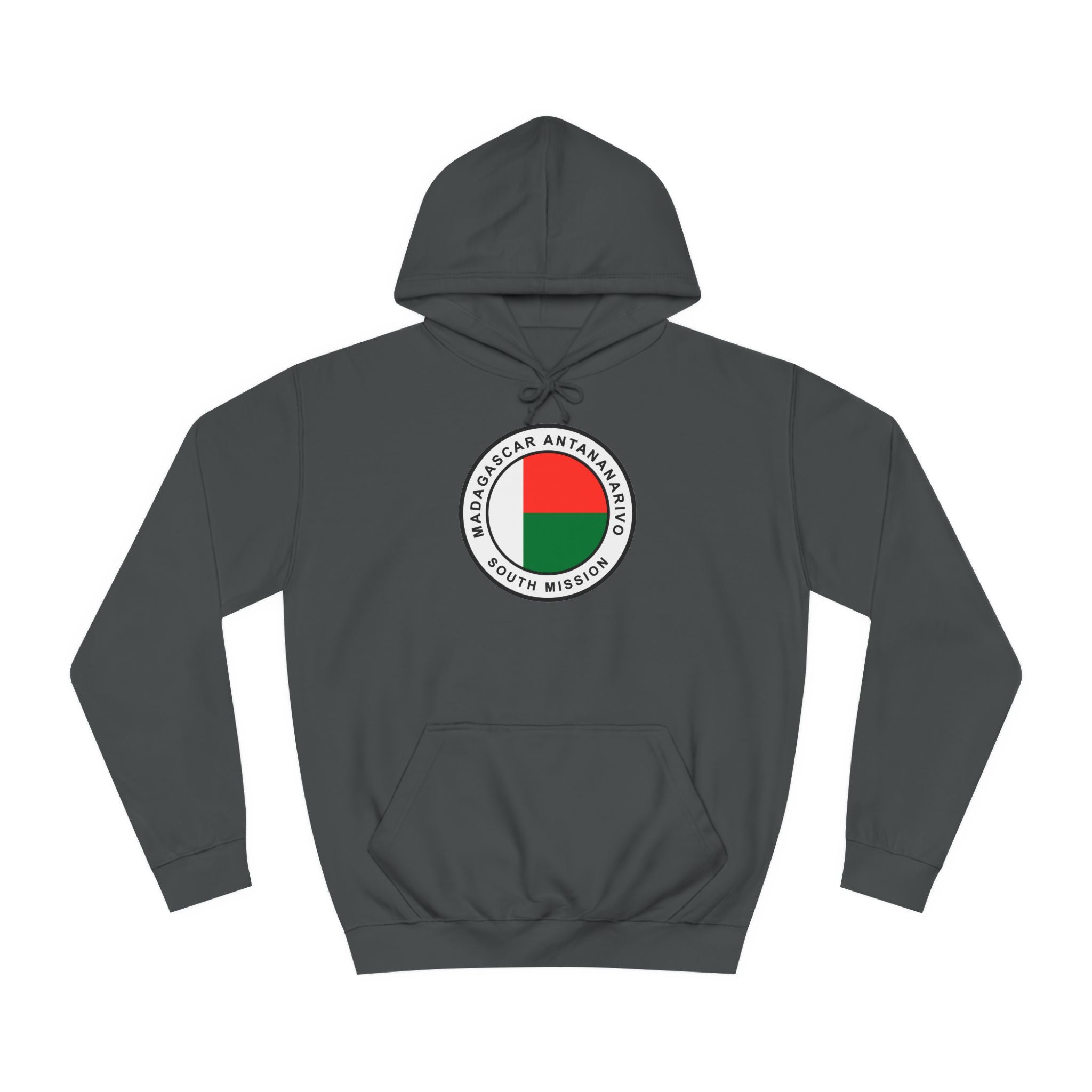Madagascar Antananarivo South Mission Flag Logo (White Border) College Hoodie - Mission Wishlist - LDS Missionary Gift Store