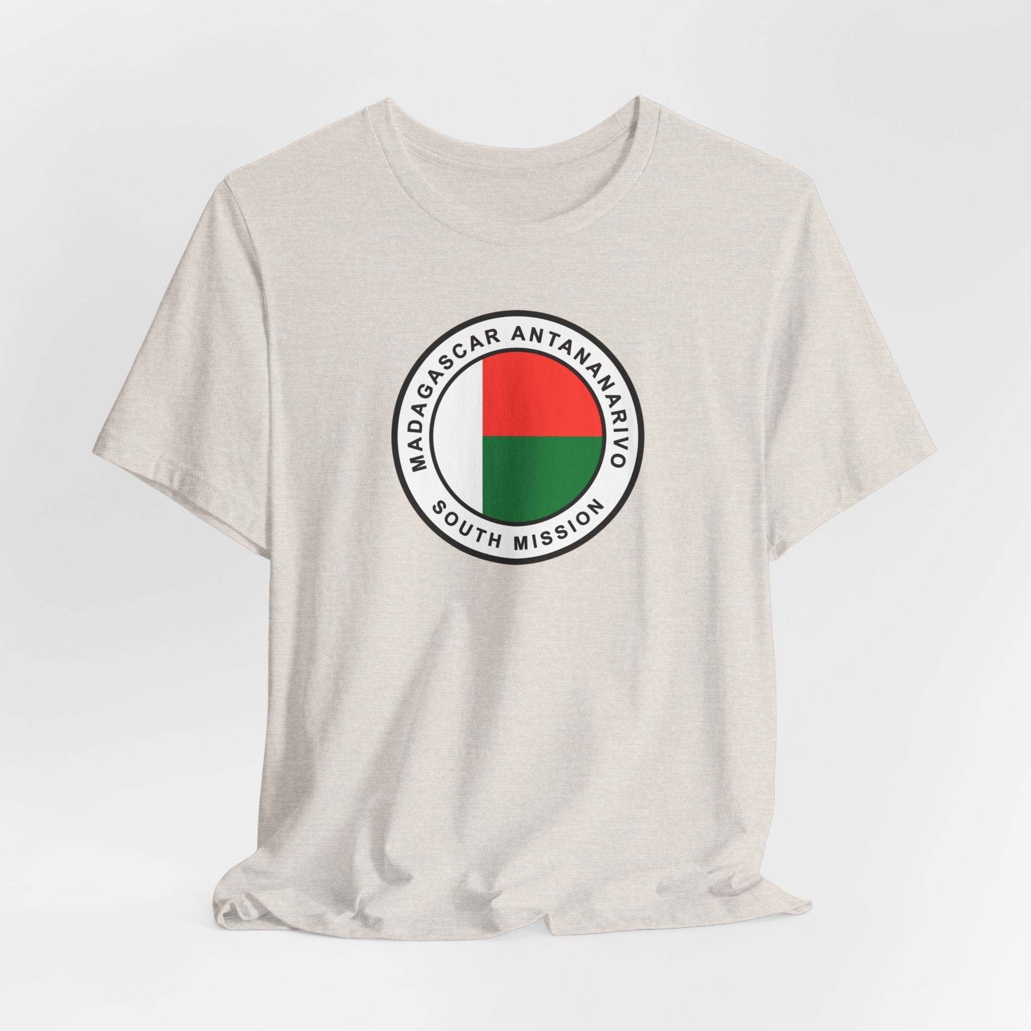 Madagascar Antananarivo South Mission Flag Logo (White Border) T-shirt - Mission Wishlist - LDS Missionary Gift Store