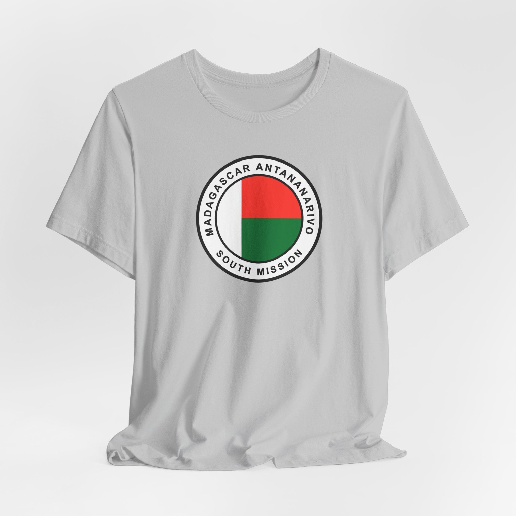 Madagascar Antananarivo South Mission Flag Logo (White Border) T-shirt - Mission Wishlist - LDS Missionary Gift Store