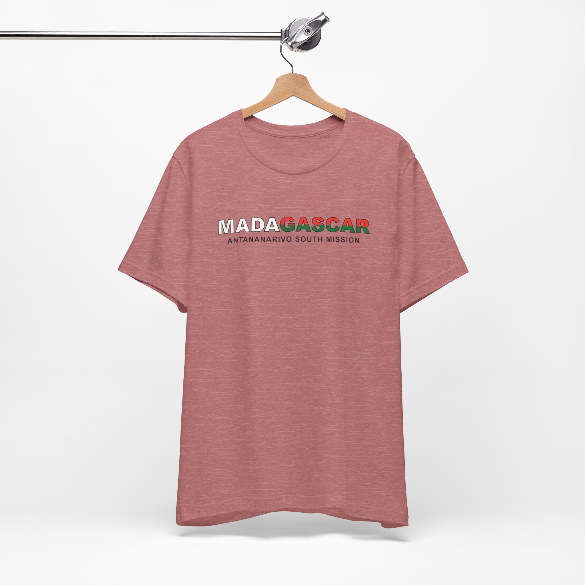 Madagascar Antananarivo South Mission Flag Title T-shirt - Mission Wishlist - LDS Missionary Gift Store