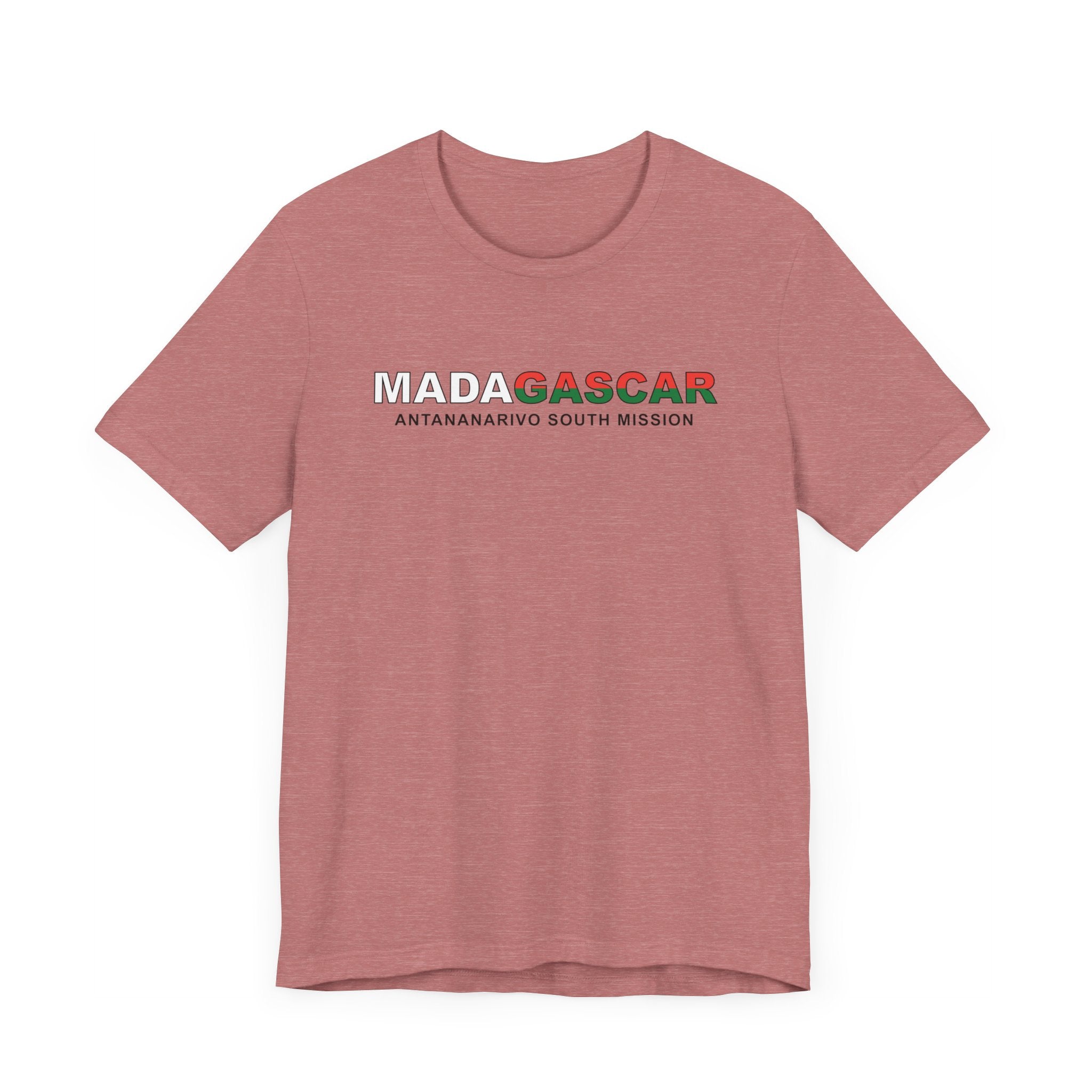 Madagascar Antananarivo South Mission Flag Title T-shirt - Mission Wishlist - LDS Missionary Gift Store