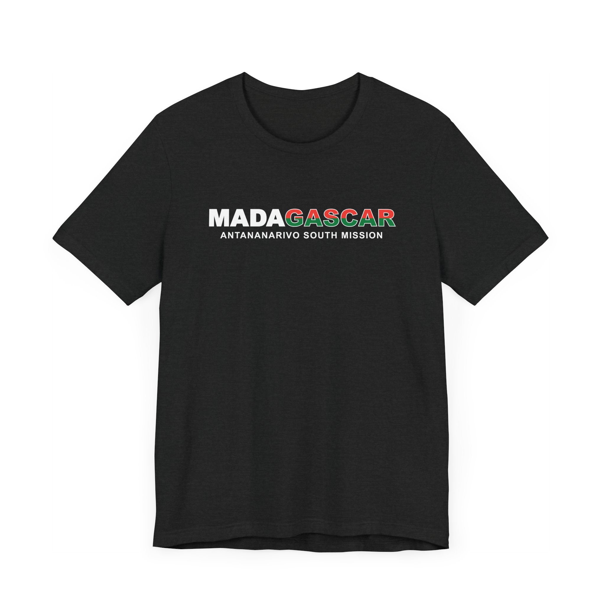 Madagascar Antananarivo South Mission Flag Title T-shirt - Mission Wishlist - LDS Missionary Gift Store
