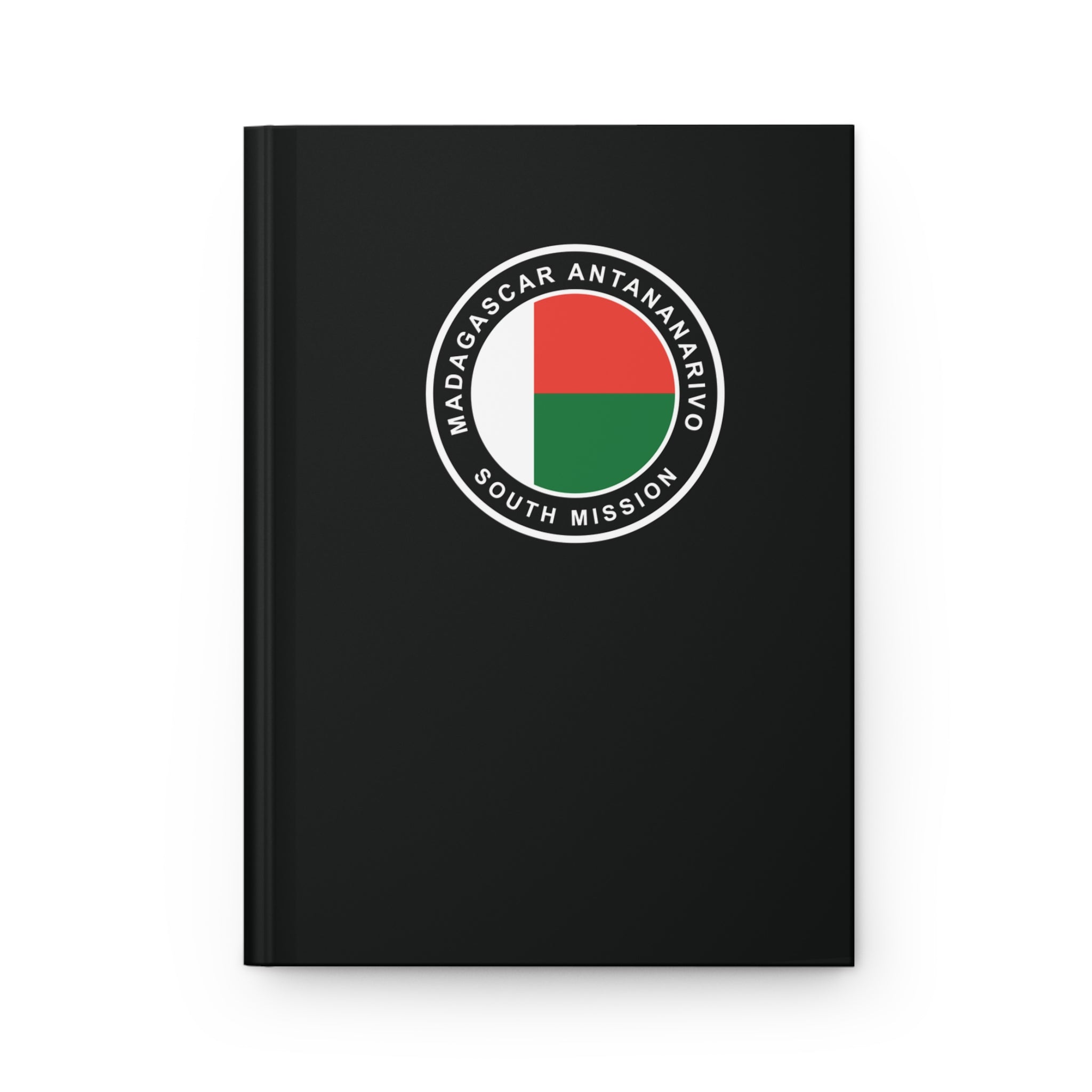 Madagascar Antananarivo South Mission Logo Design Black Hardcover Journal Matte - Mission Wishlist - LDS Missionary Gift Store