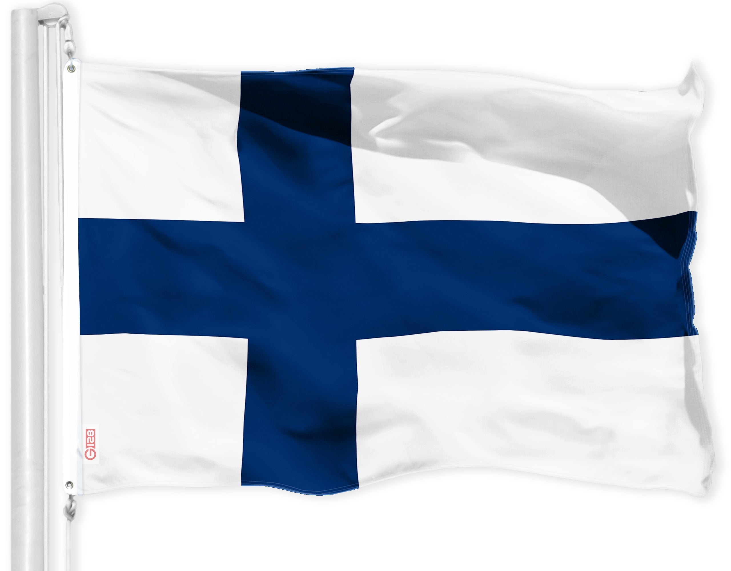 G128 Finland Finnish Flag 3x5 Ft 150D Printed Polyester