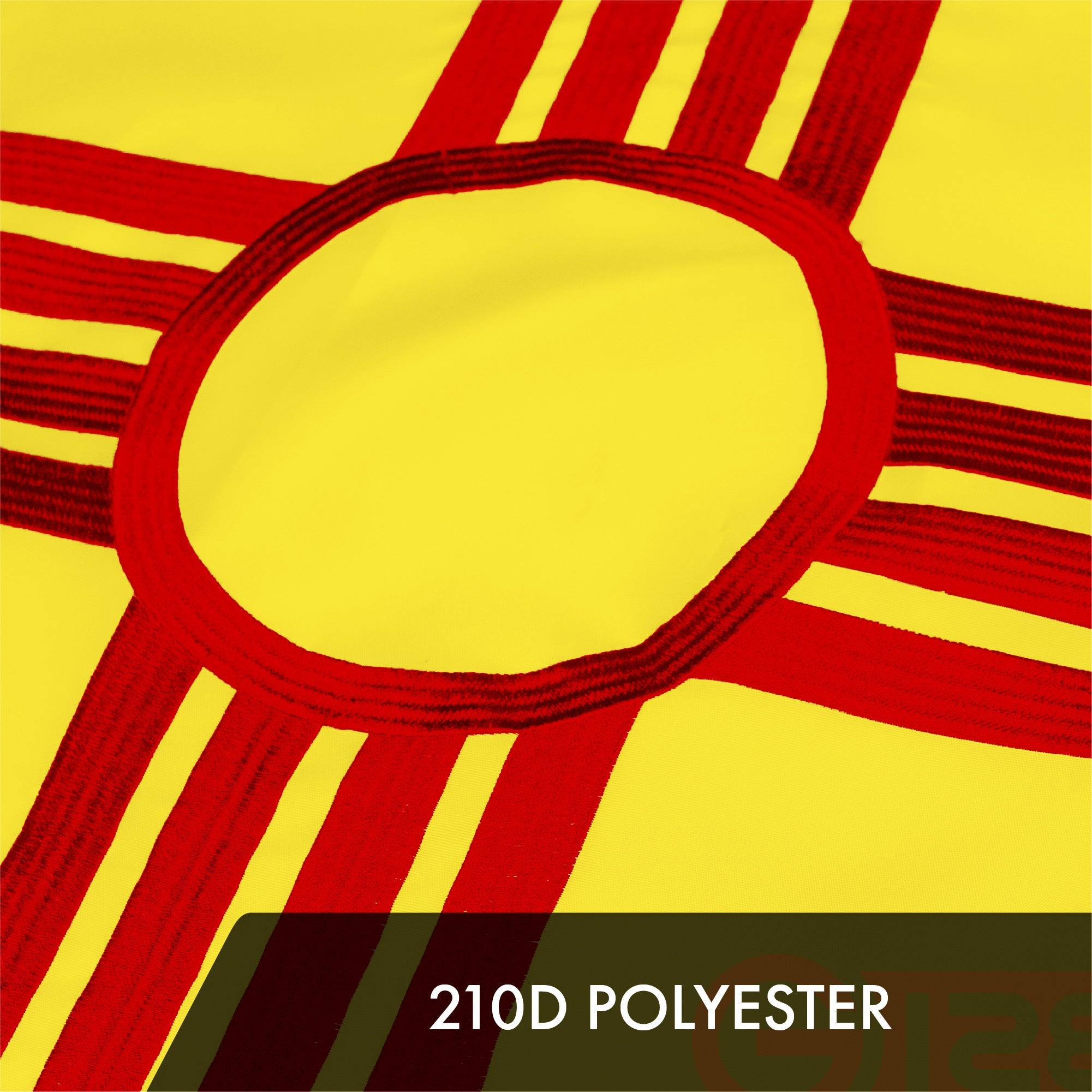 New Mexico State Flag 300D Embroidered Polyester 3x5 Ft