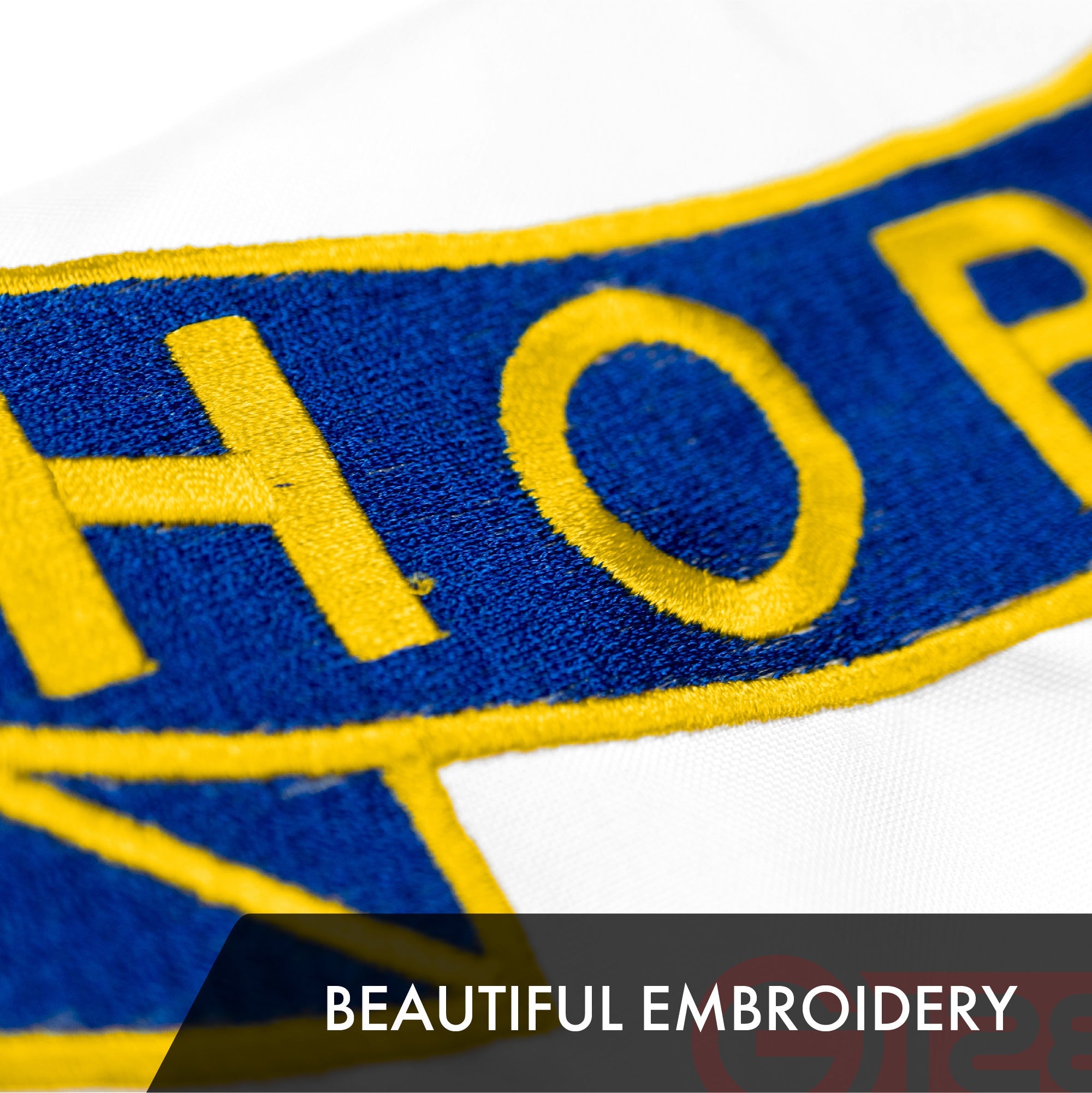 G128 Rhode Island State Flag | 2x3 Ft | ToughWeave Series Embroidered 300D Polyester | Embroidered Design, Indoor/Outdoor, Brass Grommets