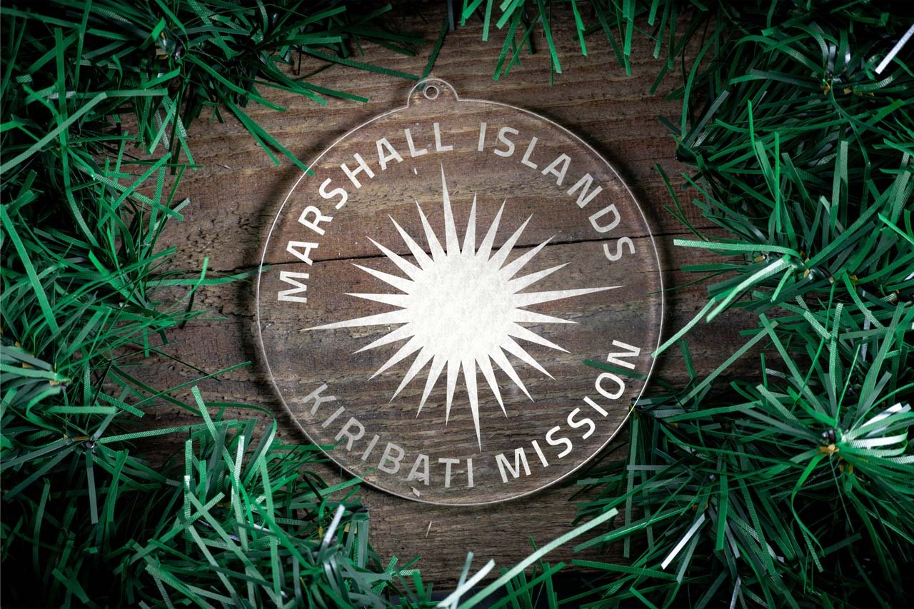 Marshall Islands - Kiribati Mission Christmas Ornament - Latter-Day Saint LDS Missionary Gift - Book of Mormon
