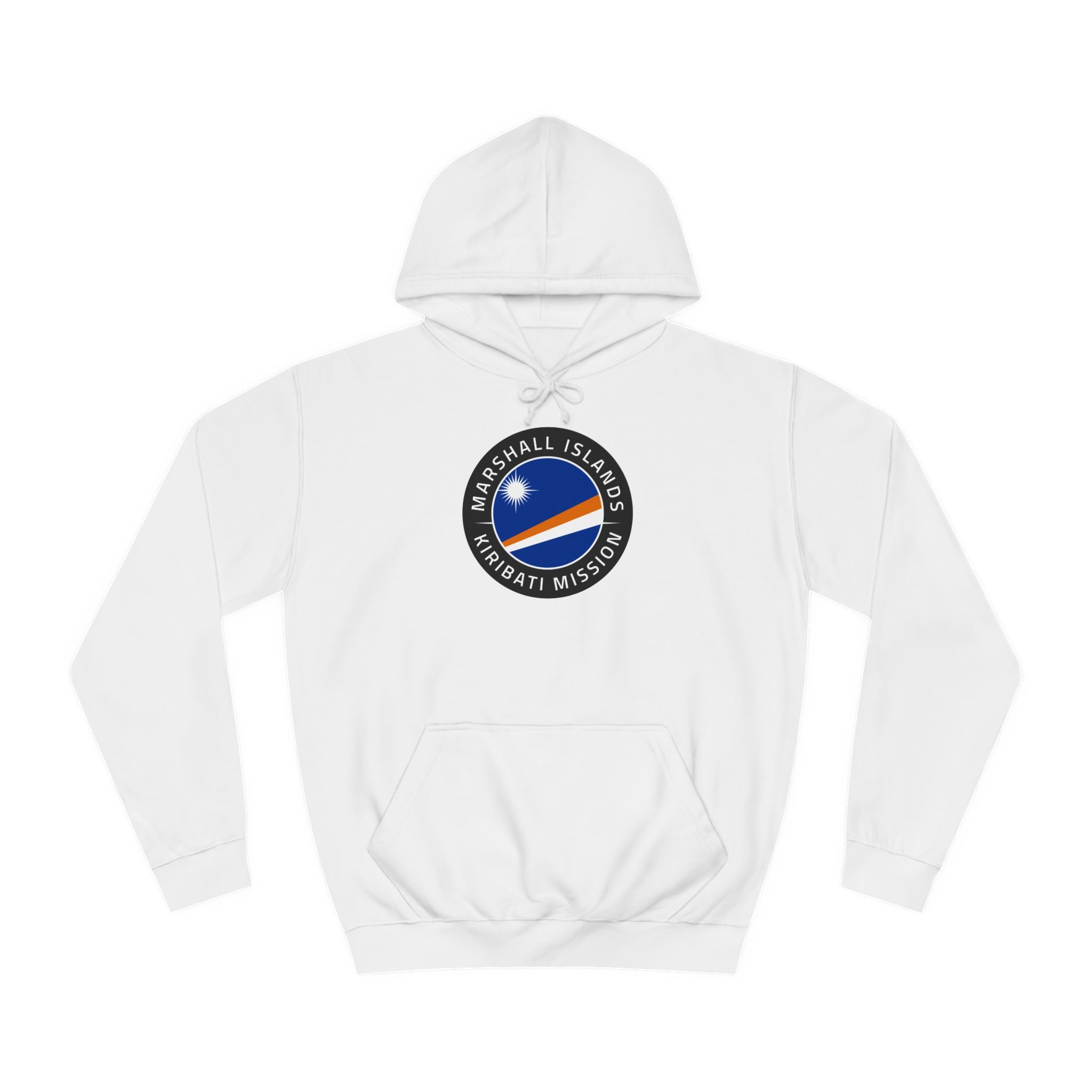 Marshall Islands - Kiribati Mission Flag Logo (Black Border) College Hoodie - Mission Wishlist - LDS Missionary Gift Store