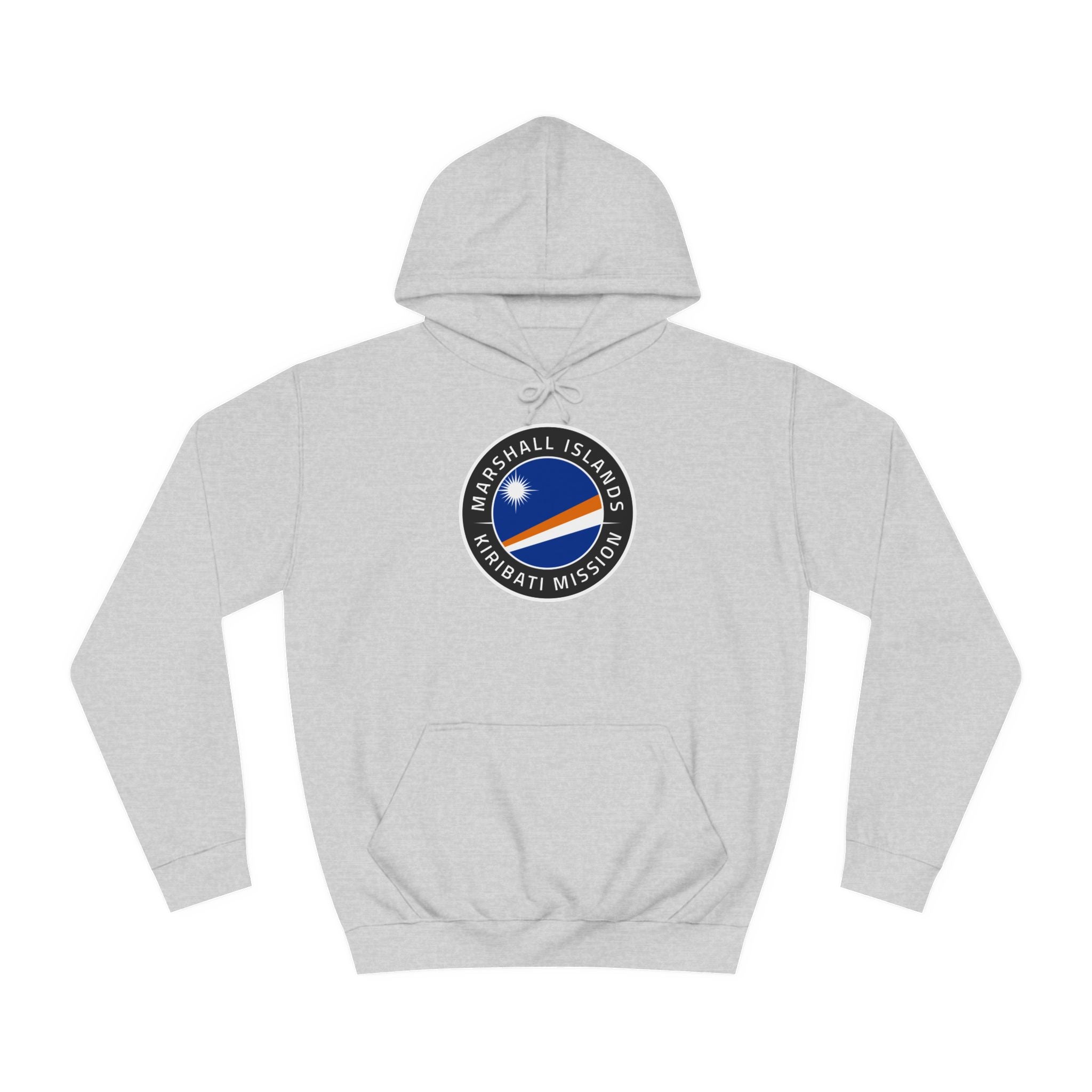 Marshall Islands - Kiribati Mission Flag Logo (Black Border) College Hoodie - Mission Wishlist - LDS Missionary Gift Store