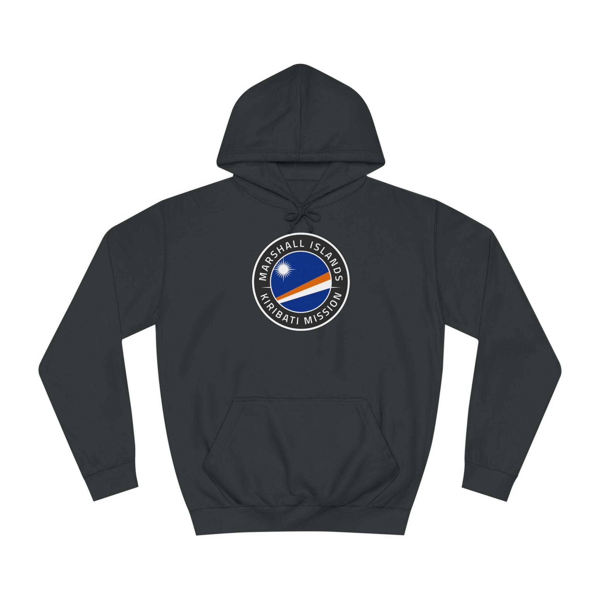 Marshall Islands - Kiribati Mission Flag Logo (Black Border) College Hoodie - Mission Wishlist - LDS Missionary Gift Store