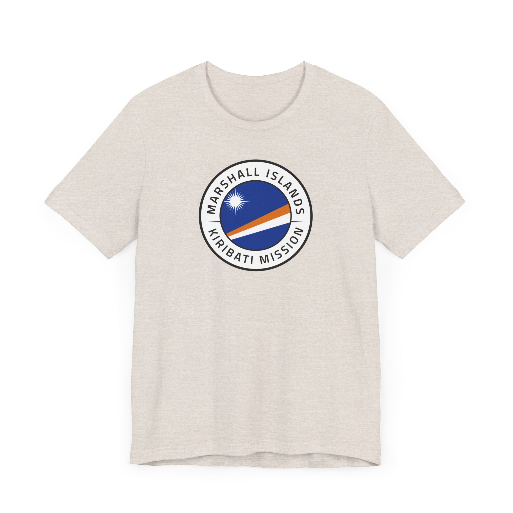 Marshall Islands - Kiribati Mission Flag Logo (White Border) T-shirt - Latter-Day Saint LDS Missionary Gift - Book of Mormon
