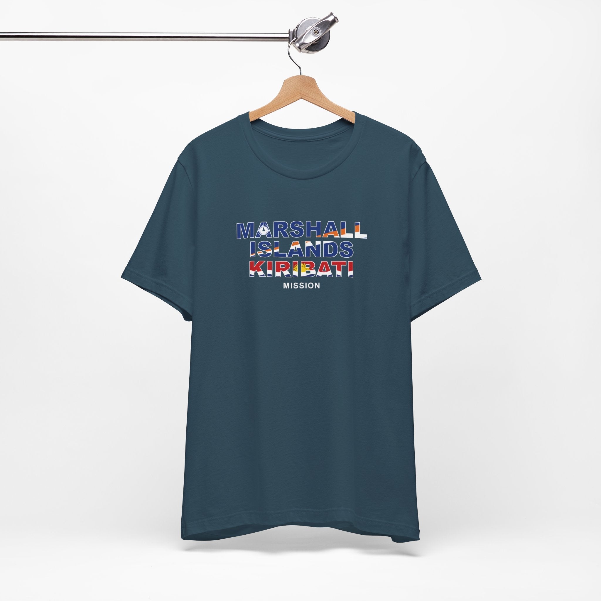Marshall Islands - Kiribati Mission Flag Title T-shirt - Mission Wishlist - LDS Missionary Gift Store