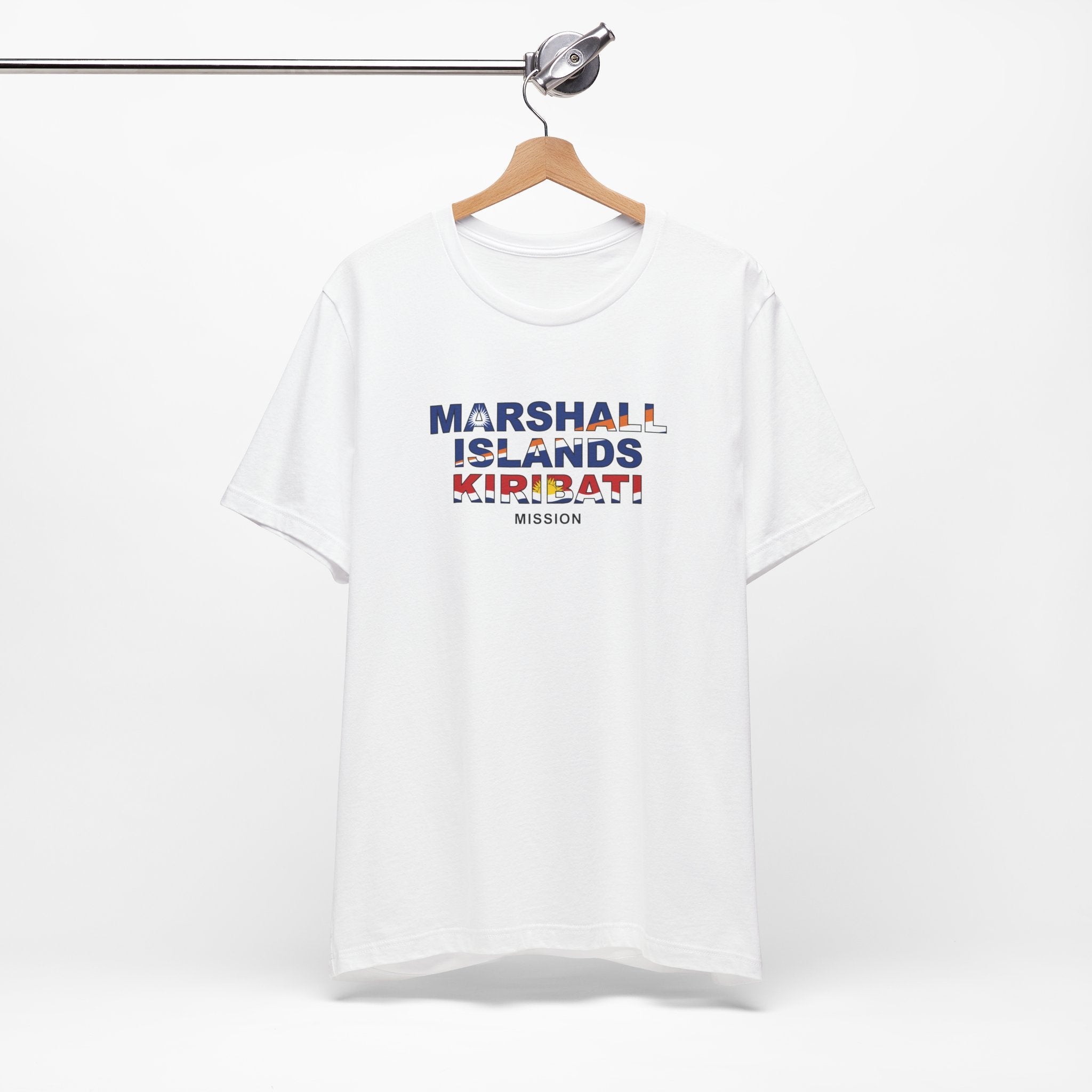 Marshall Islands - Kiribati Mission Flag Title T-shirt - Mission Wishlist - LDS Missionary Gift Store
