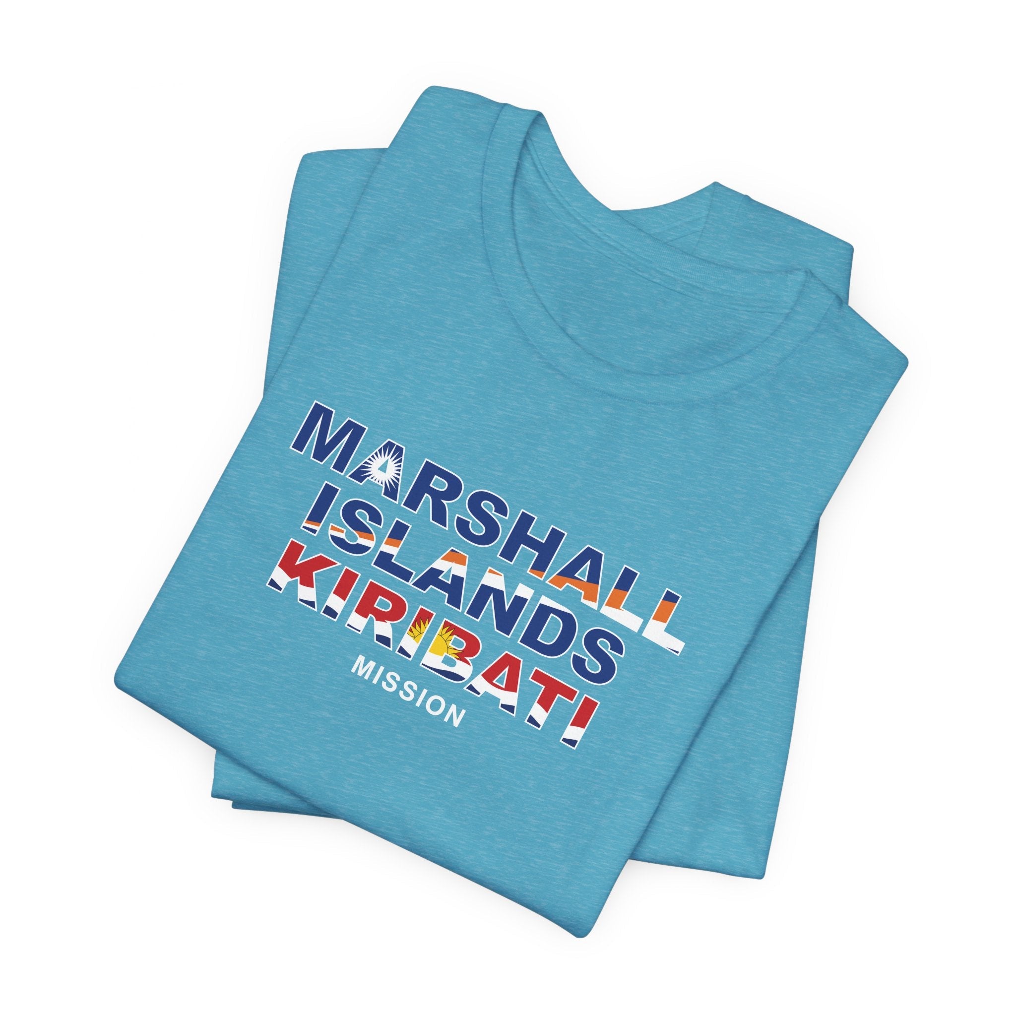 Marshall Islands - Kiribati Mission Flag Title T-shirt - Mission Wishlist - LDS Missionary Gift Store