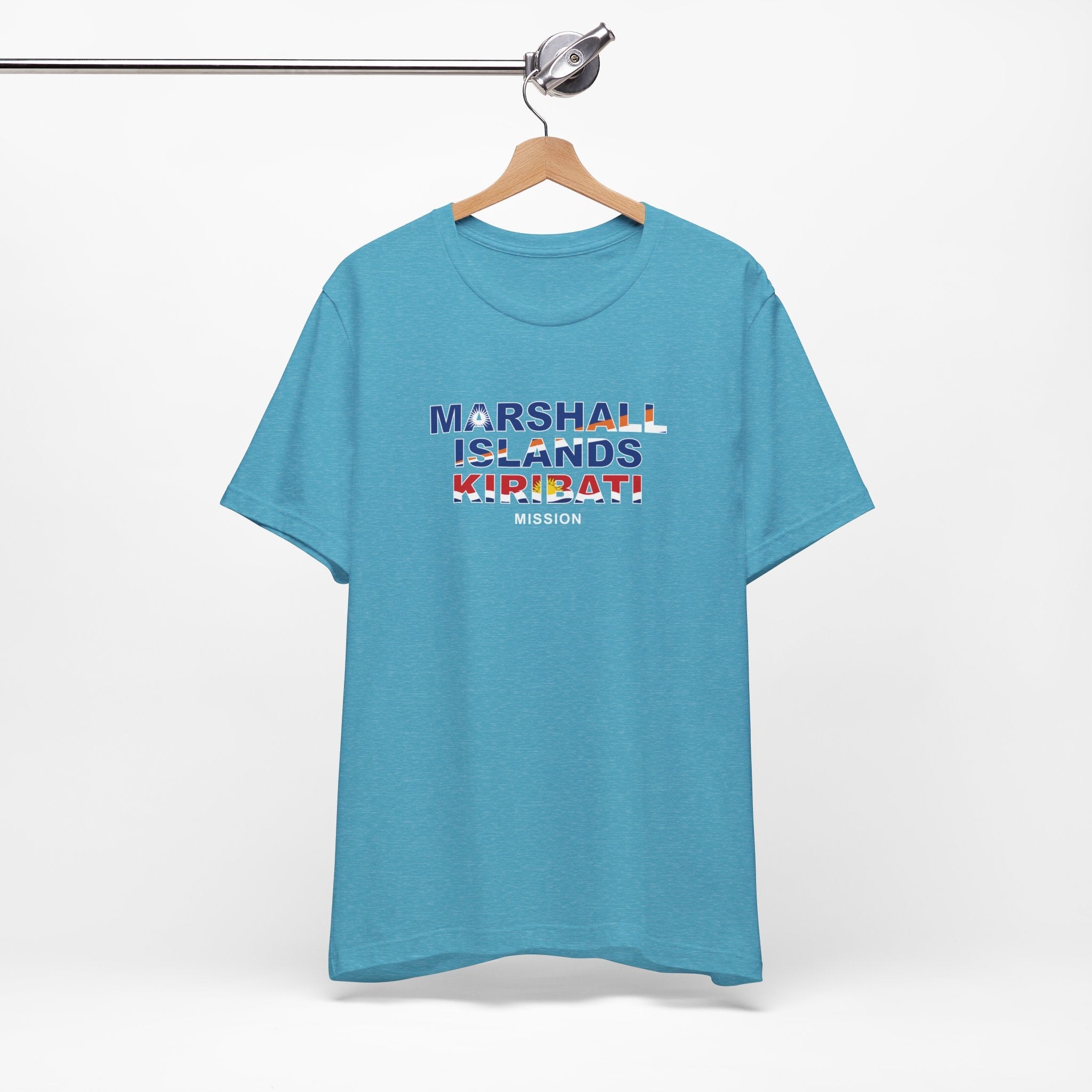 Marshall Islands - Kiribati Mission Flag Title T-shirt - Mission Wishlist - LDS Missionary Gift Store