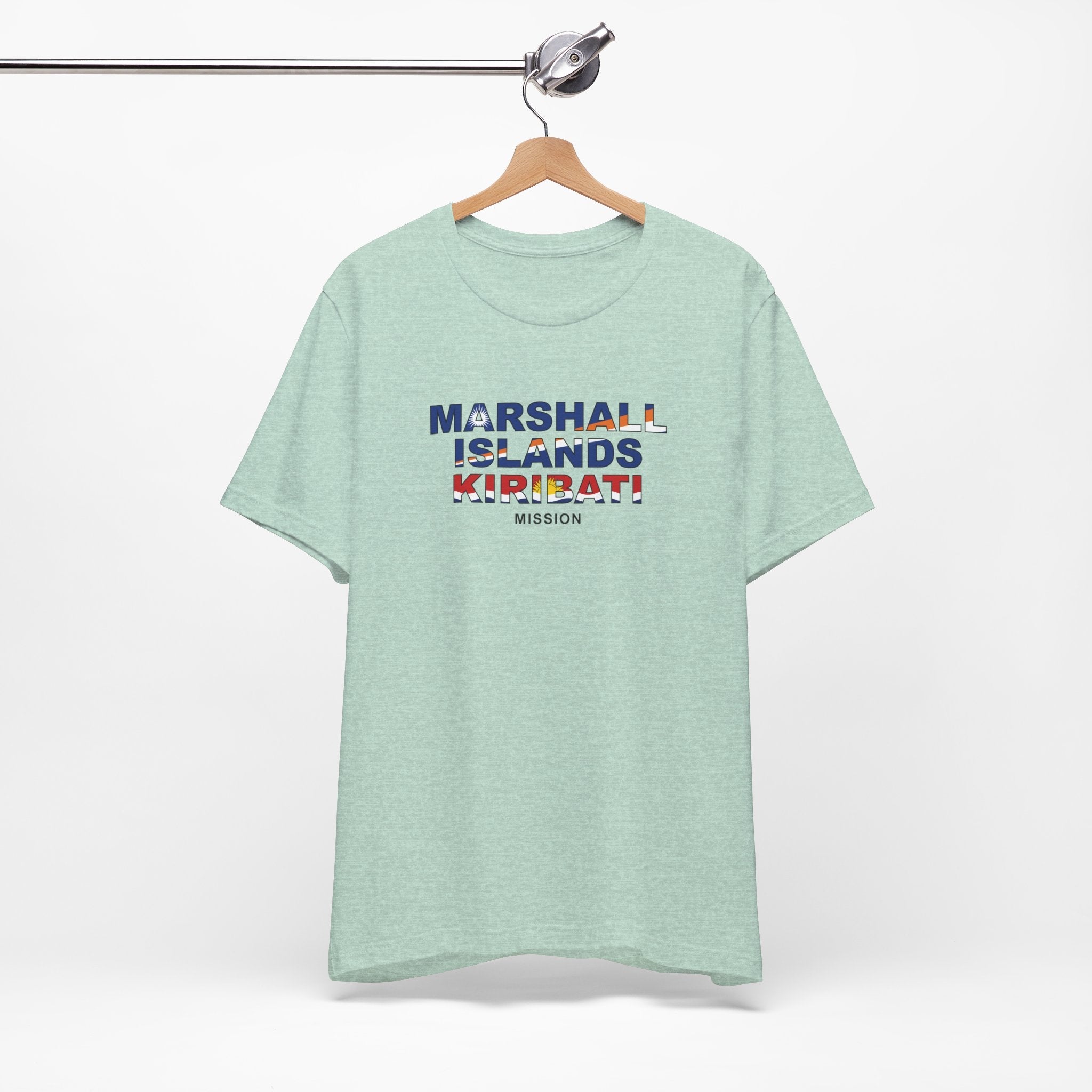 Marshall Islands - Kiribati Mission Flag Title T-shirt - Mission Wishlist - LDS Missionary Gift Store
