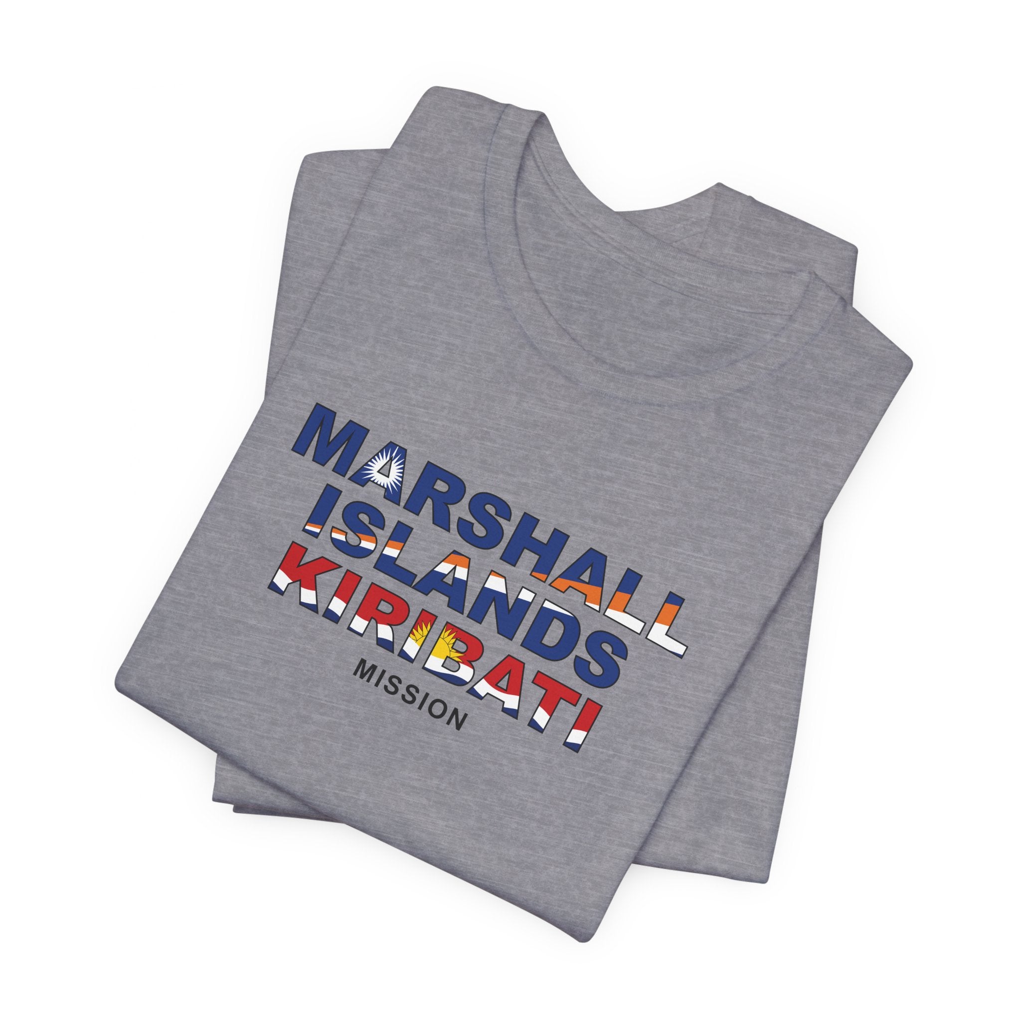 Marshall Islands - Kiribati Mission Flag Title T-shirt - Mission Wishlist - LDS Missionary Gift Store