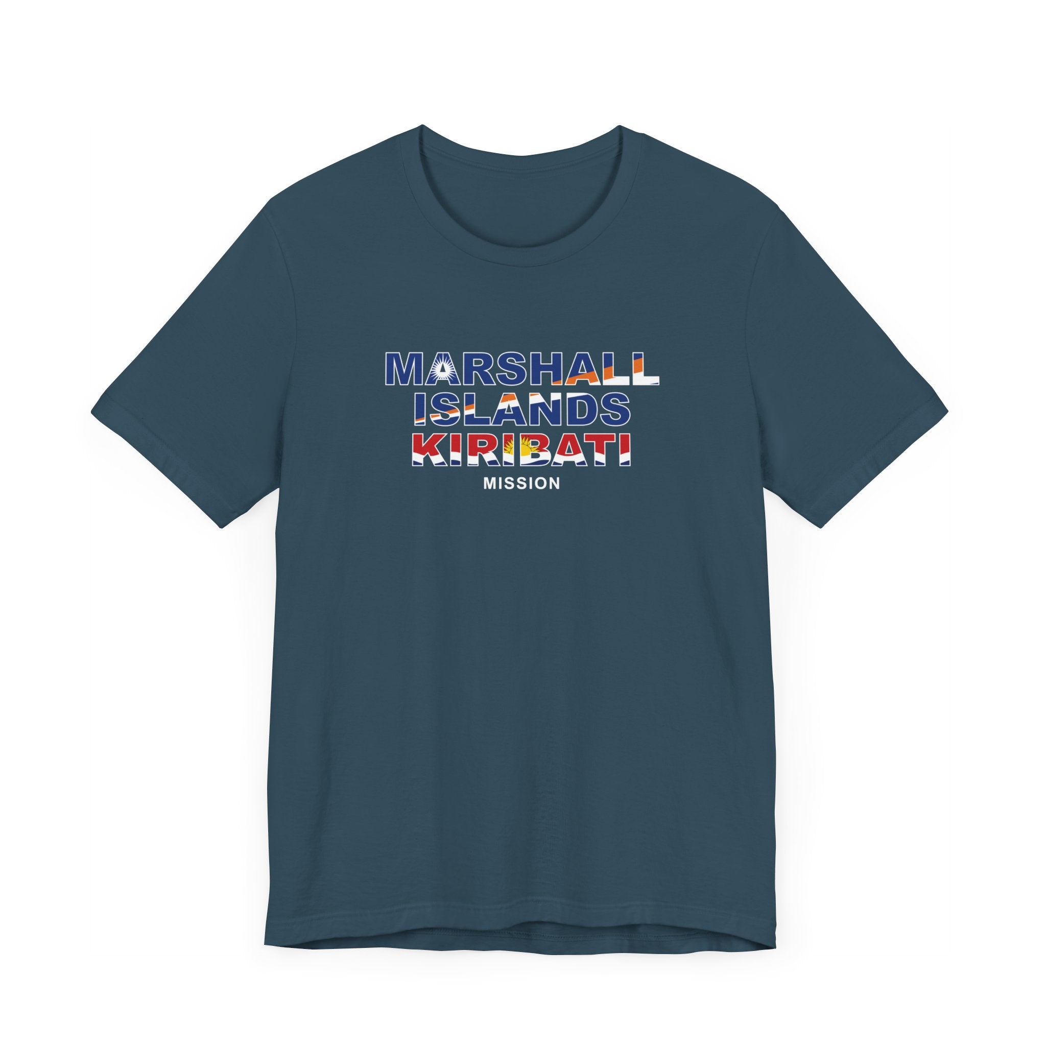 Marshall Islands - Kiribati Mission Flag Title T-shirt - Mission Wishlist - LDS Missionary Gift Store