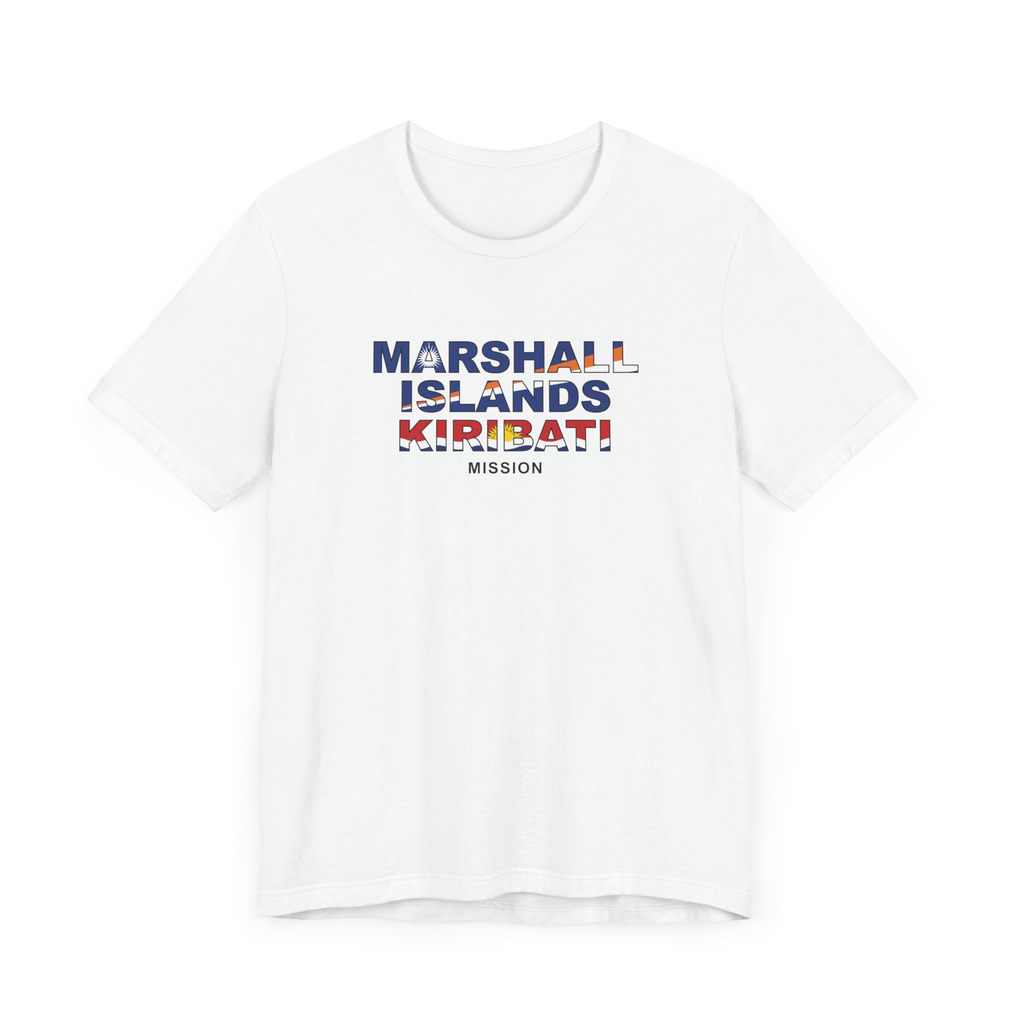 Marshall Islands - Kiribati Mission Flag Title T-shirt - Mission Wishlist - LDS Missionary Gift Store