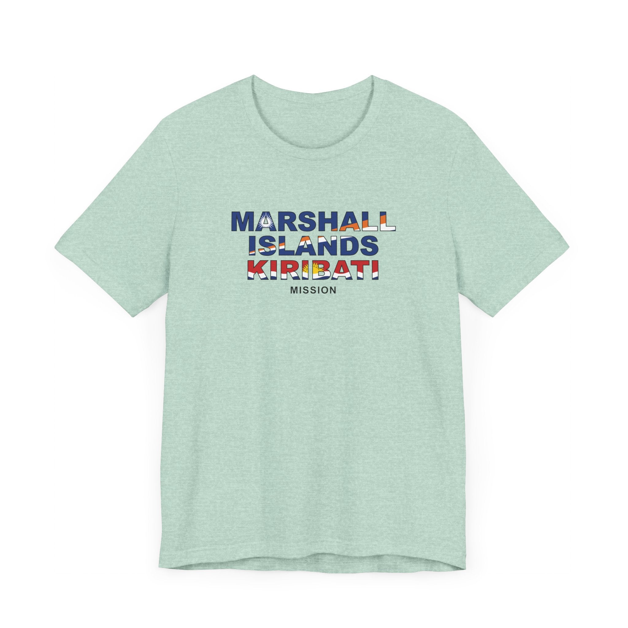 Marshall Islands - Kiribati Mission Flag Title T-shirt - Mission Wishlist - LDS Missionary Gift Store