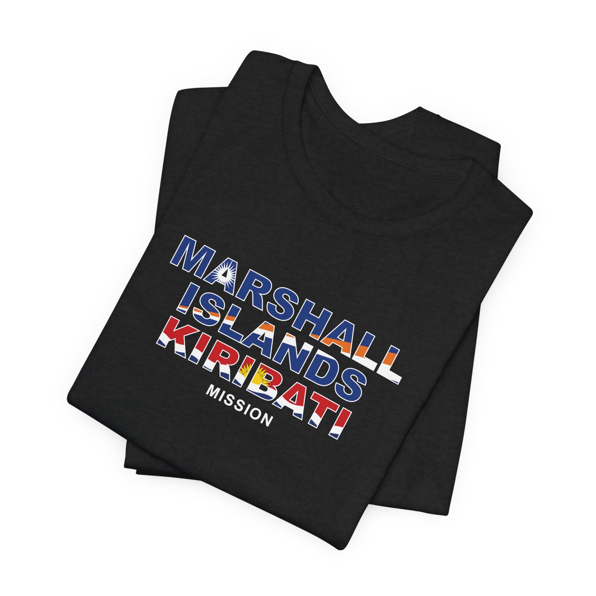 Marshall Islands - Kiribati Mission Flag Title T-shirt - Mission Wishlist - LDS Missionary Gift Store