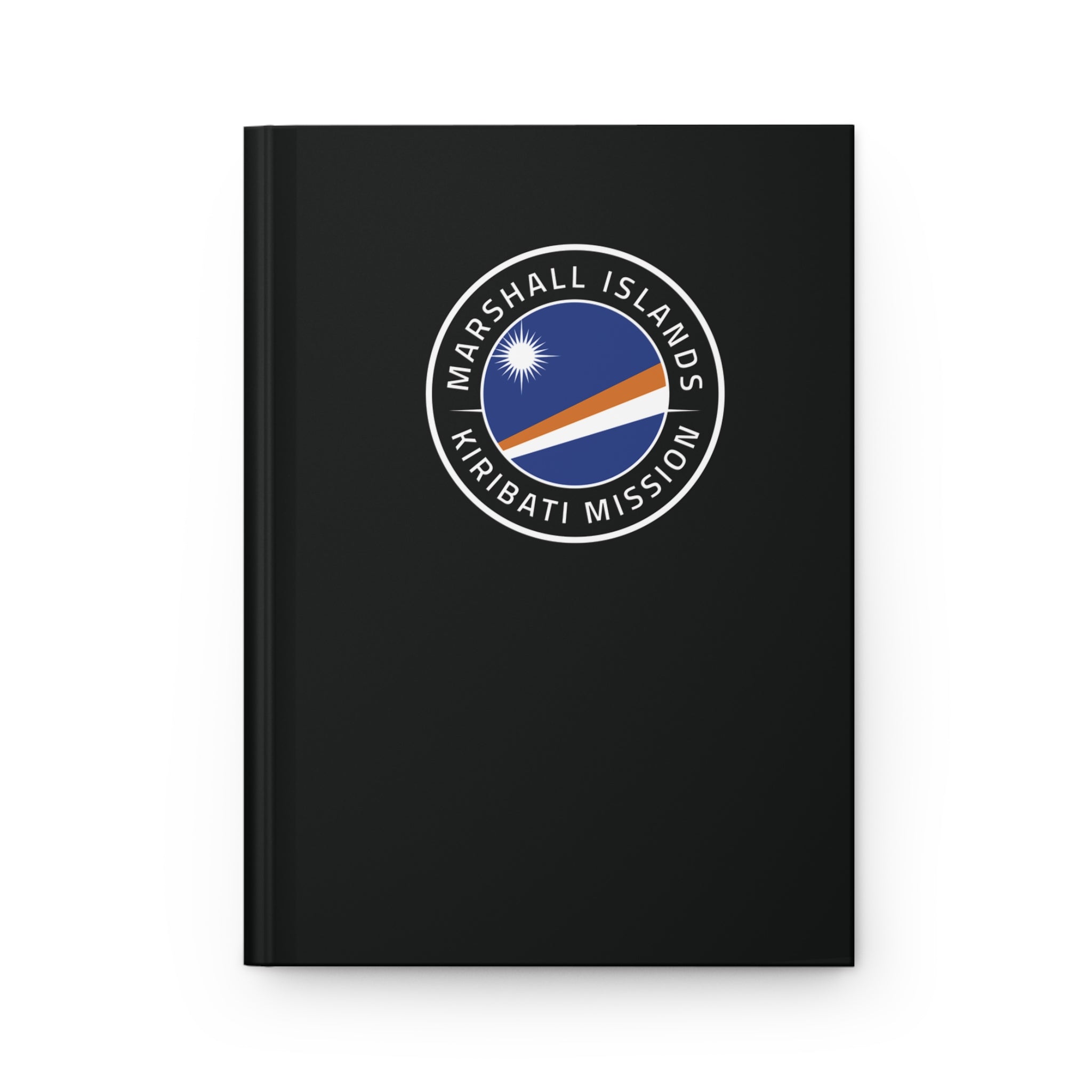 Marshall Islands - Kiribati Mission Logo Design Black Hardcover Journal Matte - Latter-Day Saint LDS Missionary Gift - Book of Mormon
