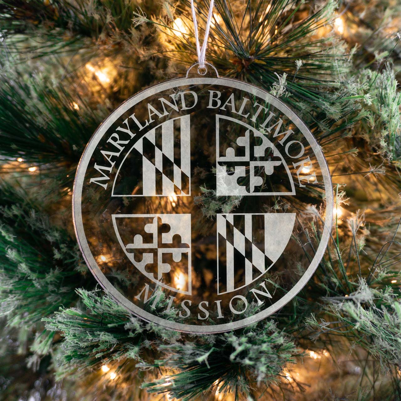 Maryland Baltimore Mission Christmas Ornament - Latter-Day Saint LDS Missionary Gift - Book of Mormon
