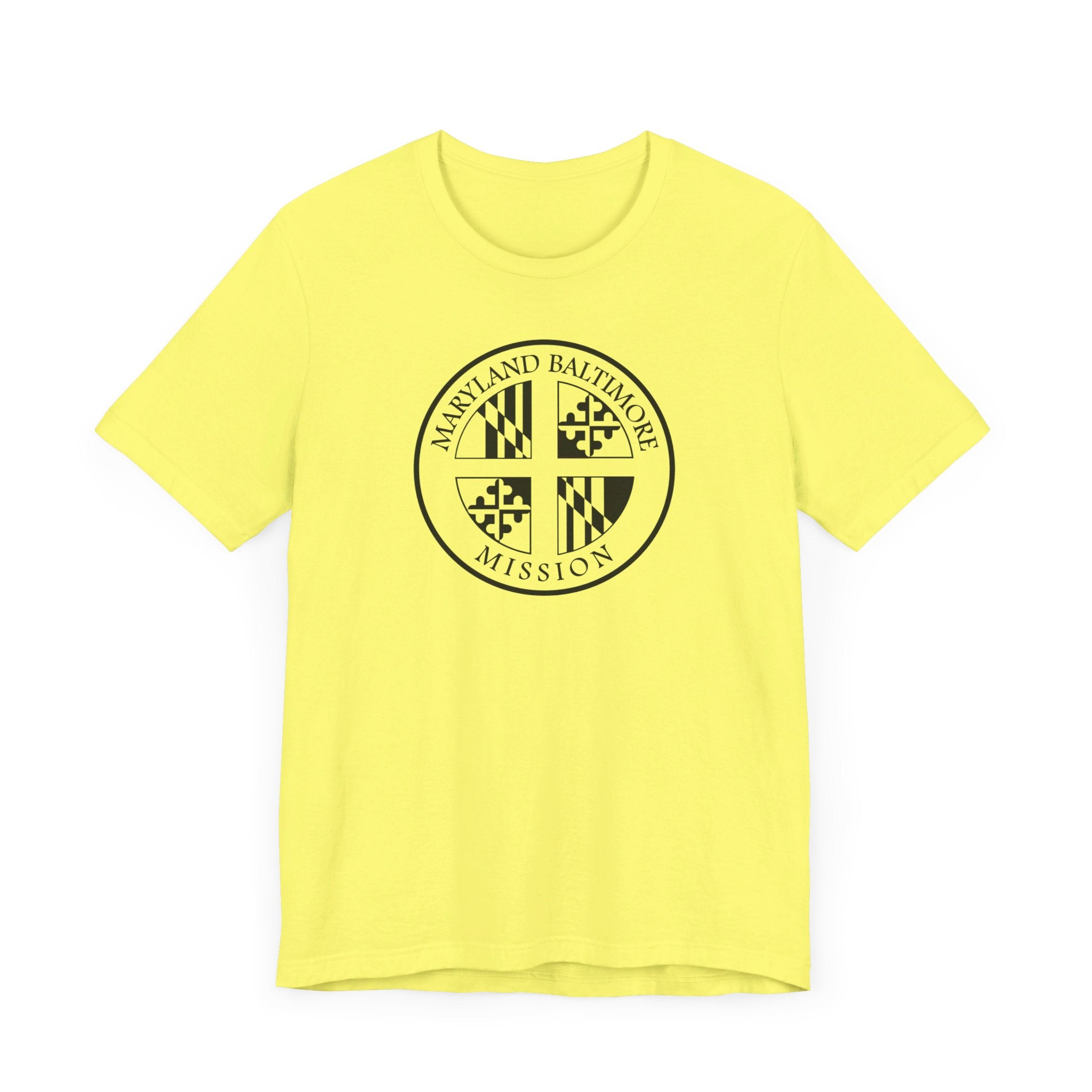 Maryland Baltimore Mission Circular Monochrome Logo T-Shirt - Mission Wishlist - LDS Missionary Gift Store