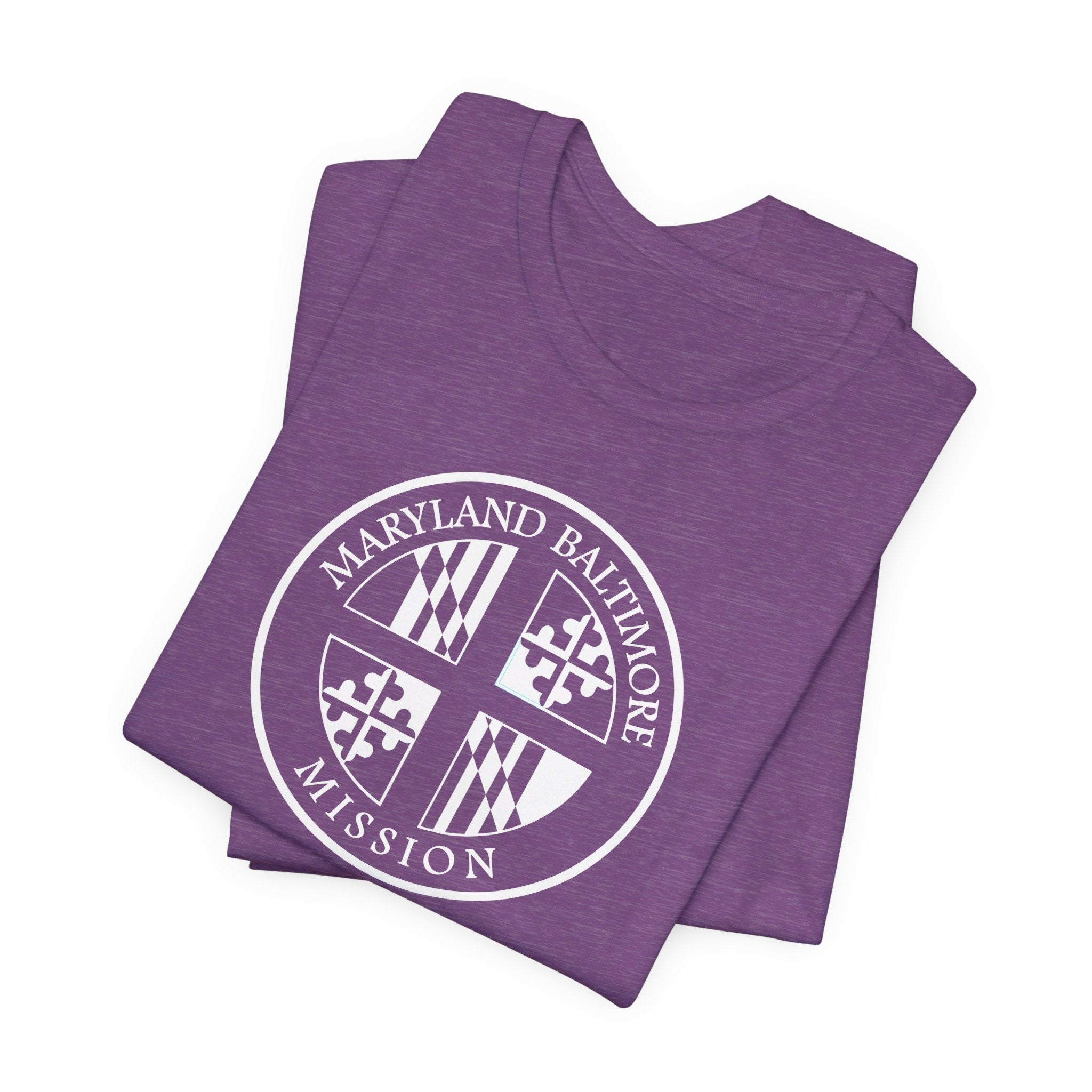 Maryland Baltimore Mission Circular Monochrome Logo T-Shirt - Mission Wishlist - LDS Missionary Gift Store