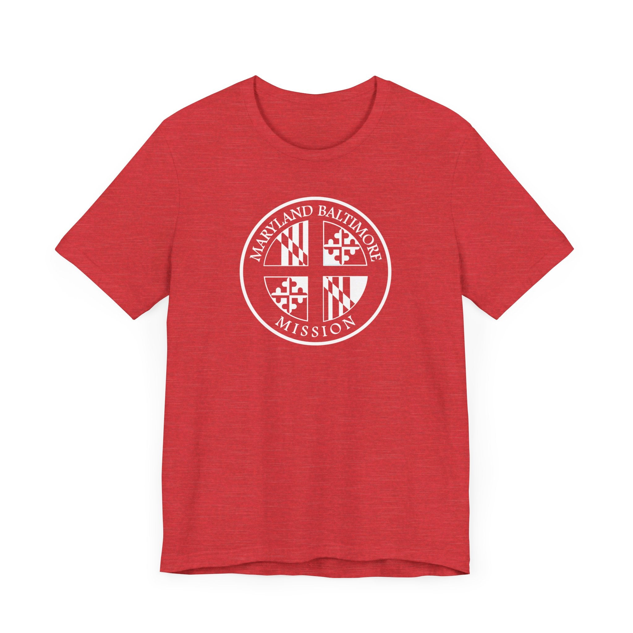 Maryland Baltimore Mission Circular Monochrome Logo T-Shirt - Mission Wishlist - LDS Missionary Gift Store