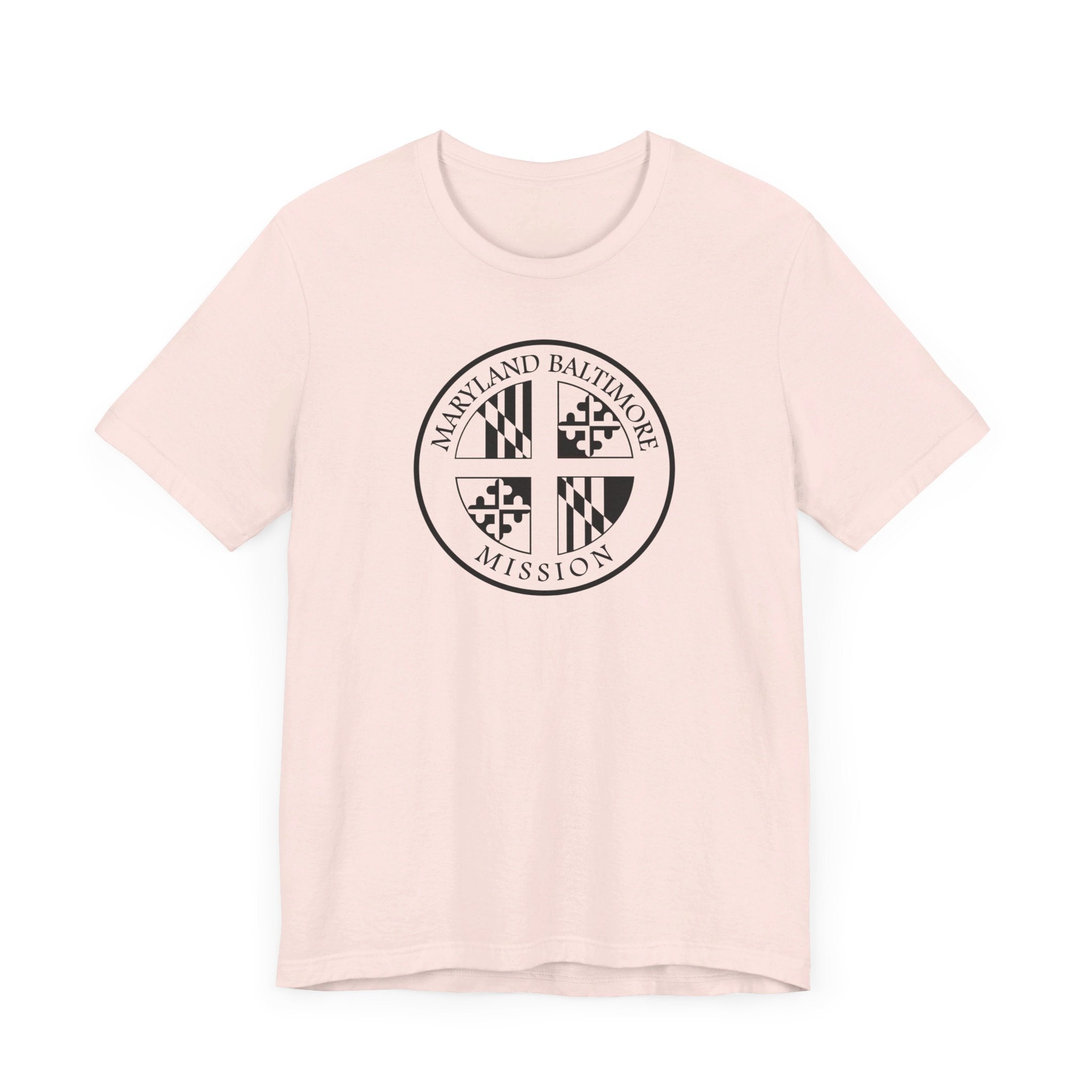Maryland Baltimore Mission Circular Monochrome Logo T-Shirt - Mission Wishlist - LDS Missionary Gift Store