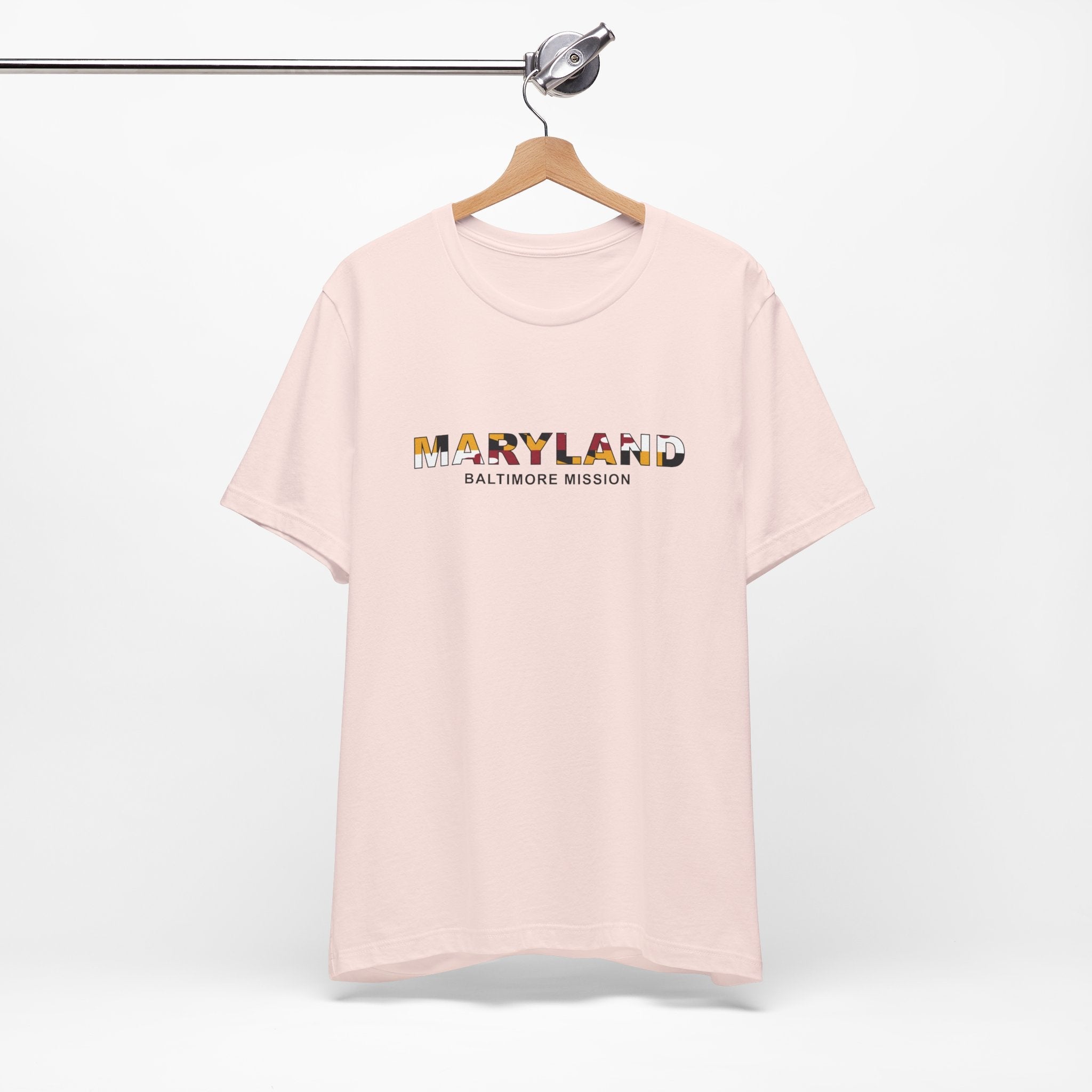 Maryland Baltimore Mission Flag Title T-shirt - Latter-Day Saint LDS Missionary Gift - Book of Mormon