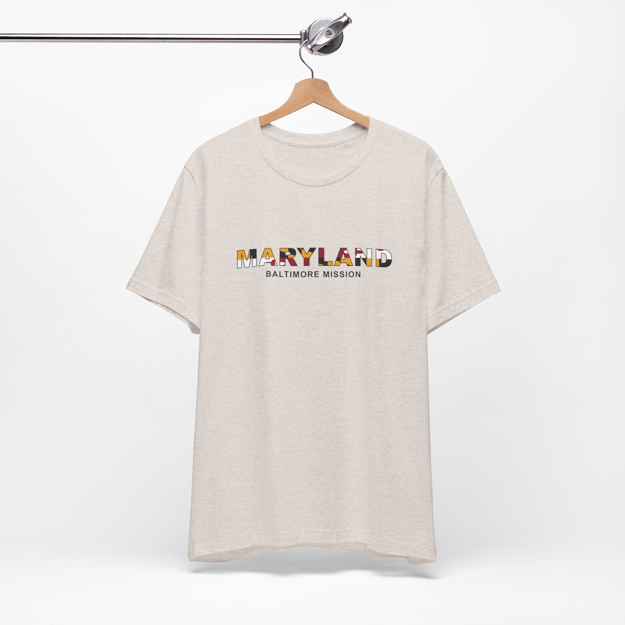 Maryland Baltimore Mission Flag Title T-shirt - Latter-Day Saint LDS Missionary Gift - Book of Mormon