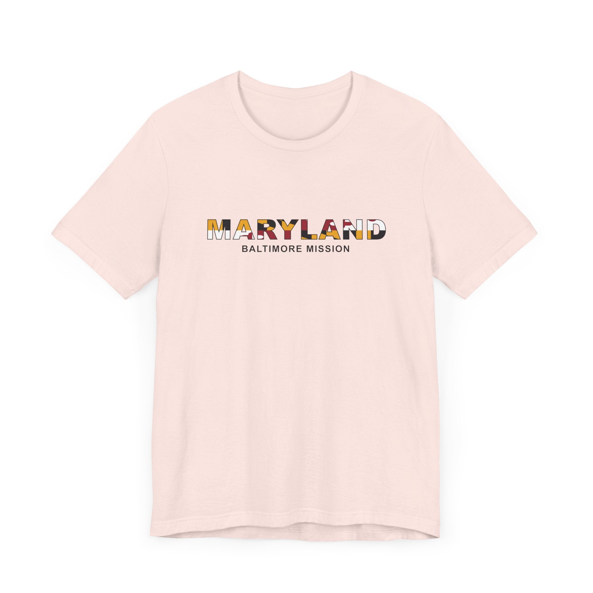 Maryland Baltimore Mission Flag Title T-shirt - Latter-Day Saint LDS Missionary Gift - Book of Mormon
